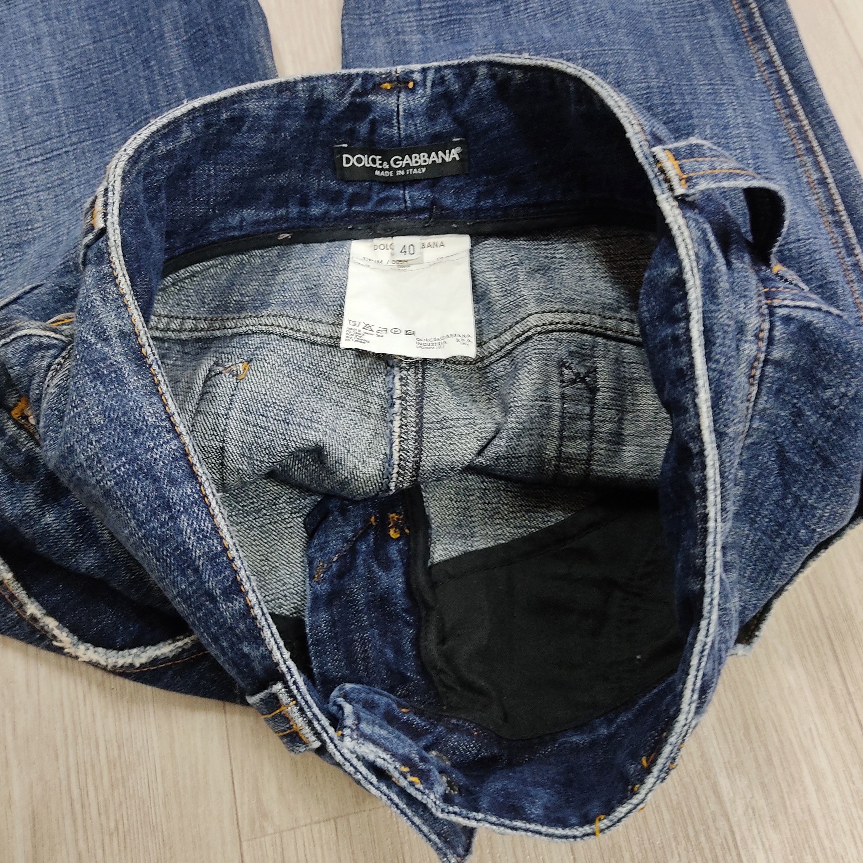 Dolce & Gabbana Dolce & Gabbana Washed Denim Pants Size 32" / US 10 / IT 46 - 11 Thumbnail