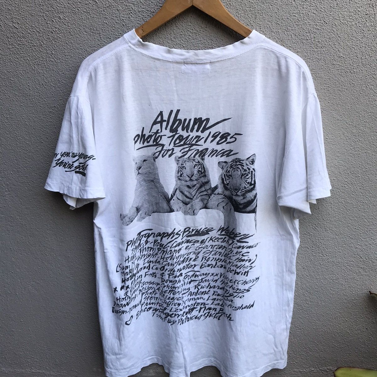 Vintage Vintage 80s BRUCE WEBER photo tee per lui album tour Size US XL / EU 56 / 4 - 3 Thumbnail