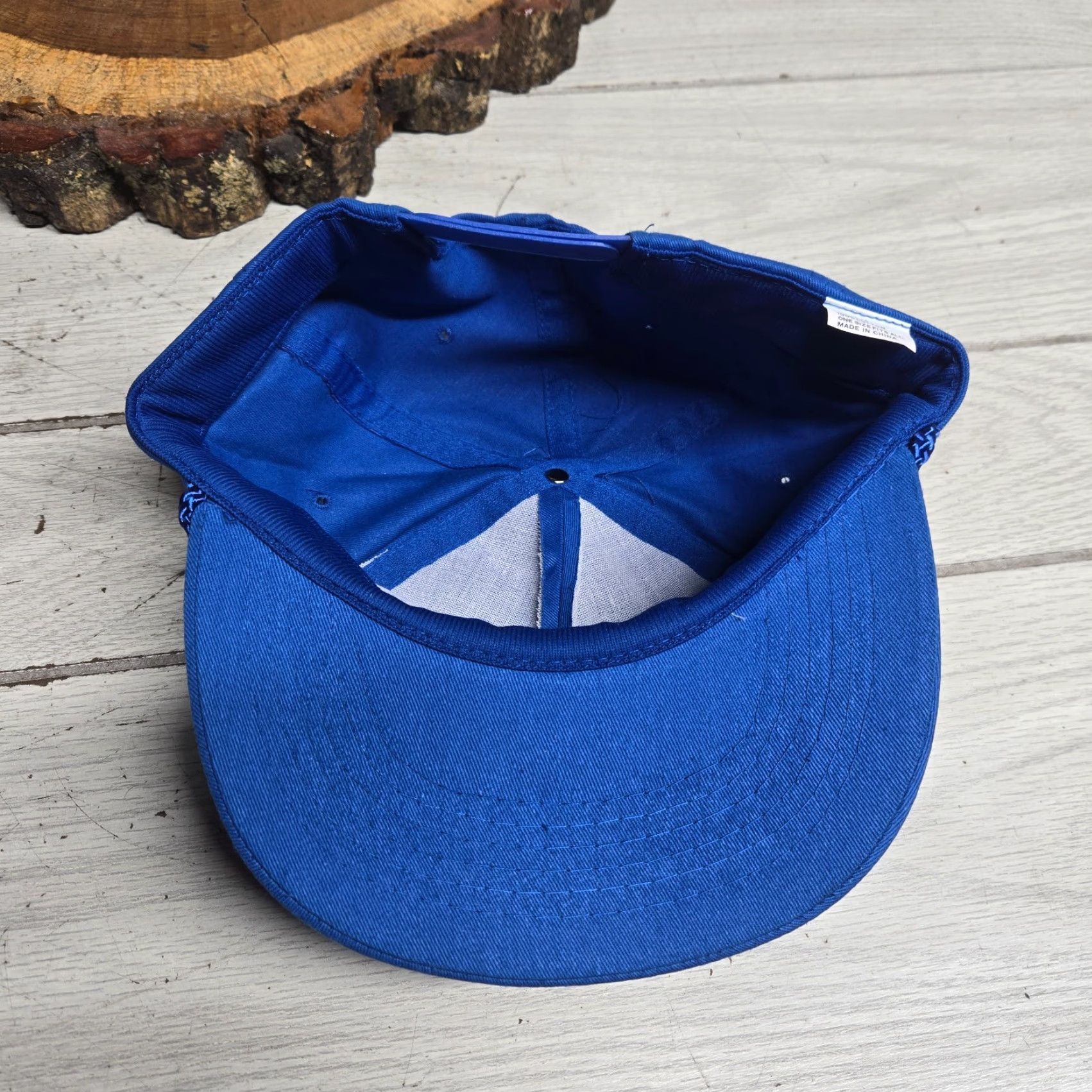 Honda VINTAGE Honda Solid Blue Baseball Cap Hat Snapback One Size Cars Dealership Mens Size ONE SIZE - 6 Thumbnail