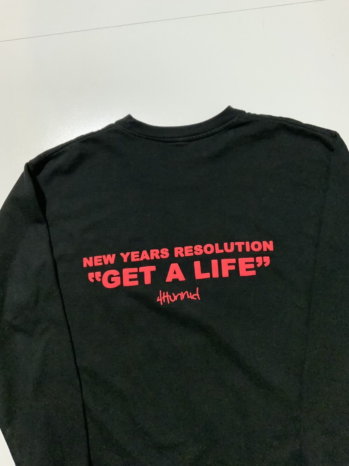 4HUNNID YG 4 Hunnid New Years Resolution Get A Life Crew Sweatshirt Size US L / EU 52-54 / 3 - 4 Thumbnail