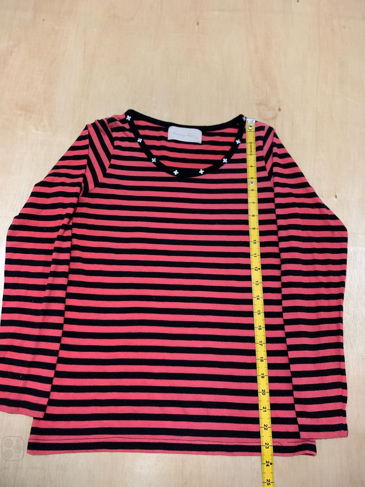 If Six Was Nine × Japanese Brand × Le Grande Bleu (L.G.B.) Y2k Studed Stripe Punk style Longslevee Size US M / EU 48-50 / 2 - 8 Thumbnail
