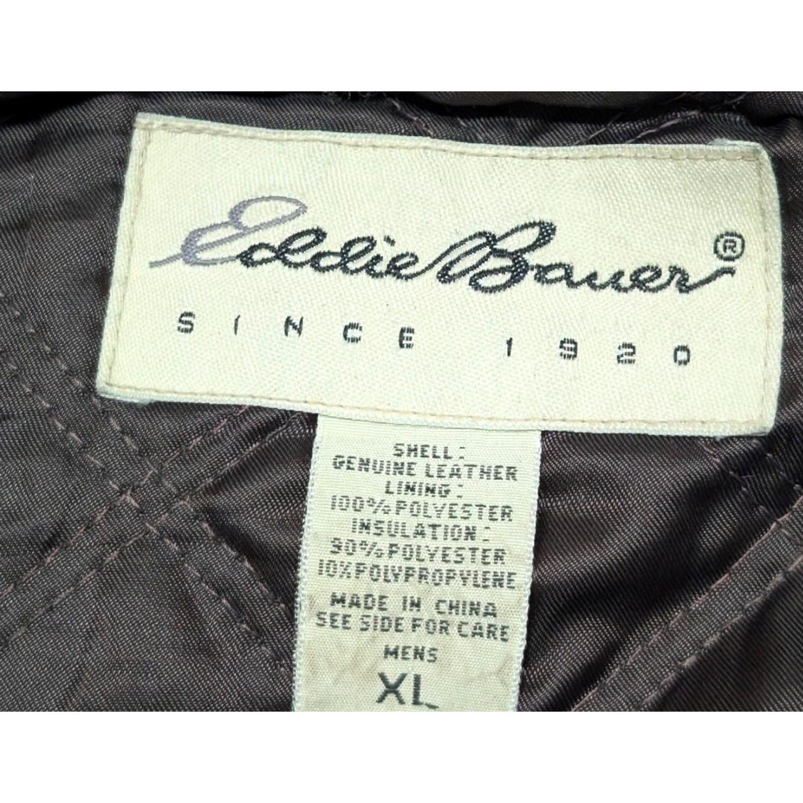 Eddie Bauer VINTAGE Eddie Bauer Leather BOMBER Jacket XL Brown, Loose Patina, Cowhide Leather, Mens, Zip, 46-48 Chest, 28" Length, 26" Pit, 22" Shoulder, 26" Arm Size US XL / EU 56 / 4 - 6 Thumbnail