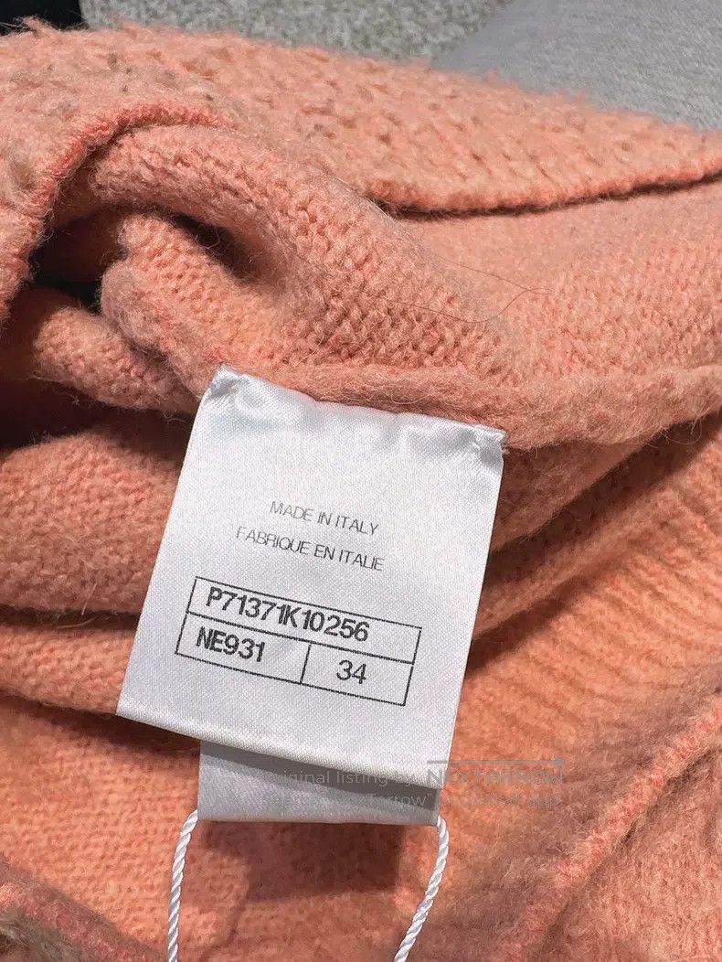 Chanel Chanel 21B orange long-sleeved schoolbag buckle alpaca woo Size XXS / US 00 / IT 34 - 5 Thumbnail