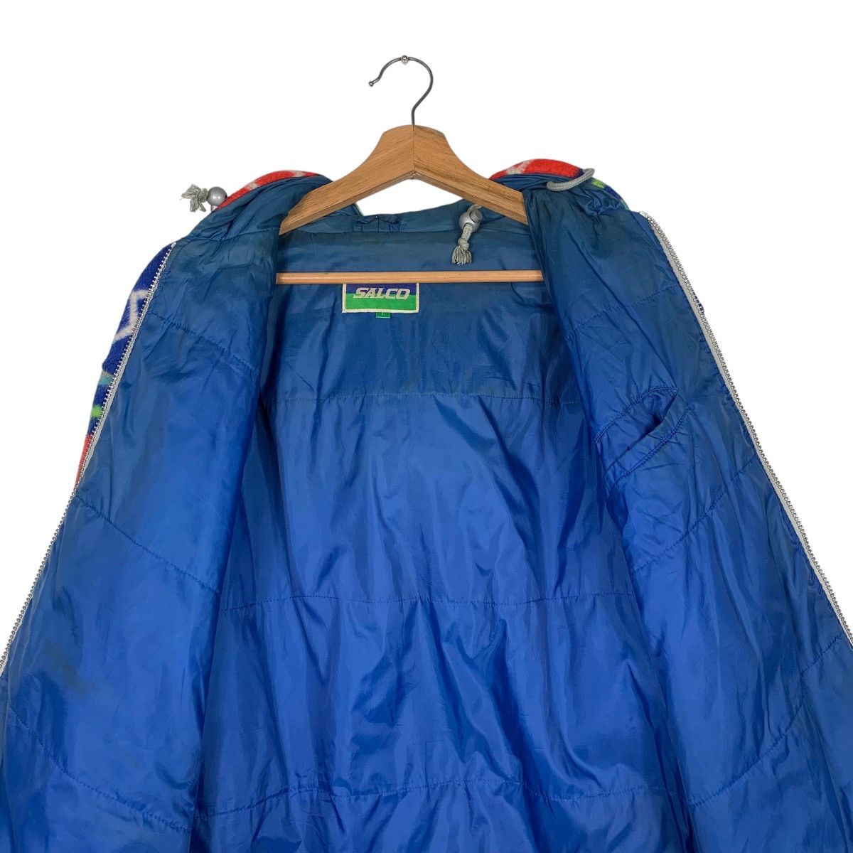 Japanese Brand Japanese Brand Salco Multicolor Aztech Fleece Hoodie Jacket Size US L / EU 52-54 / 3 - 13 Thumbnail