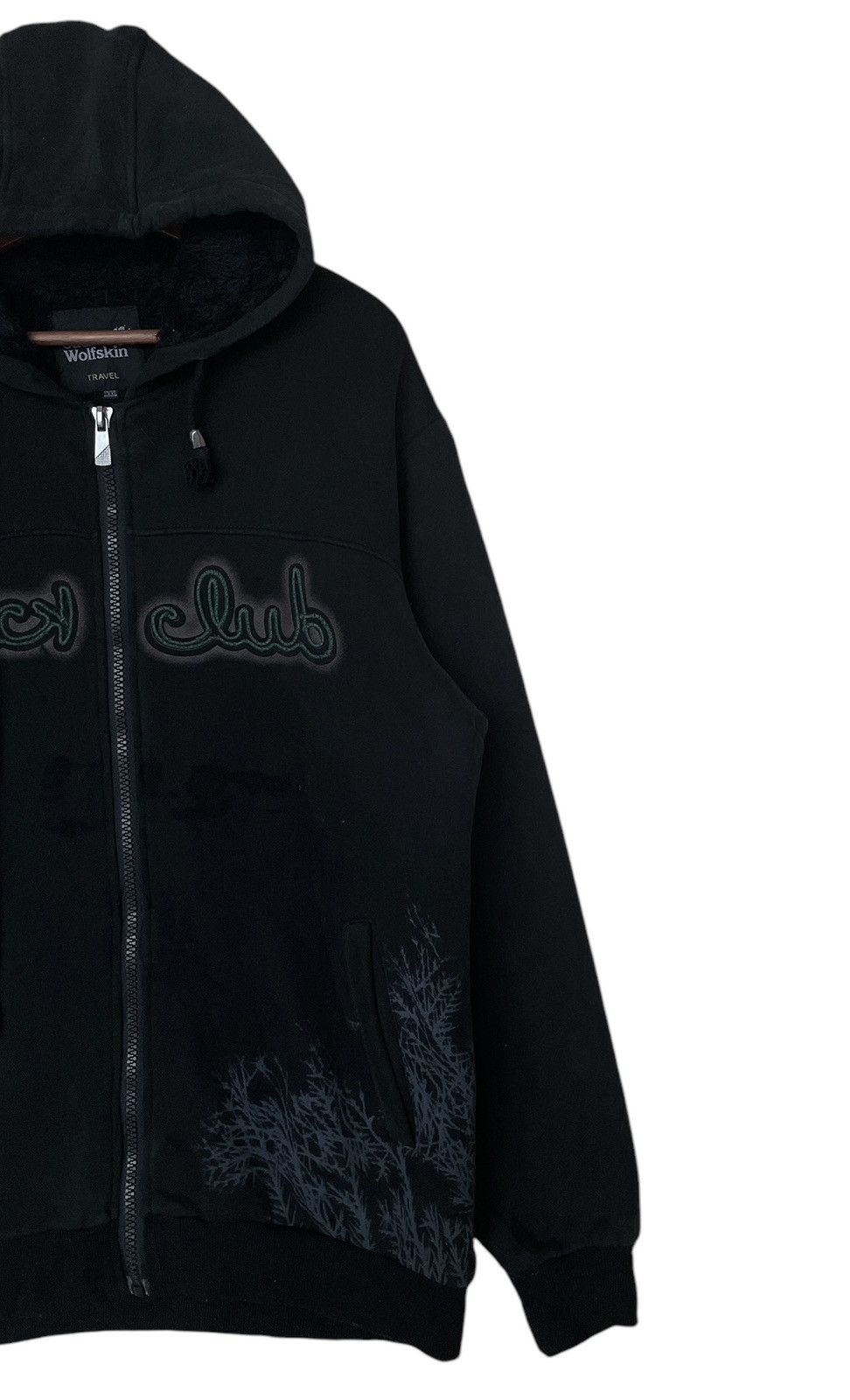 Jack Wolfskin × Vintage Vintage Brand Jack Wolfskin Big Logo Fur Hoodie 2000s Size US XXL / EU 58 / 5 - 6 Thumbnail