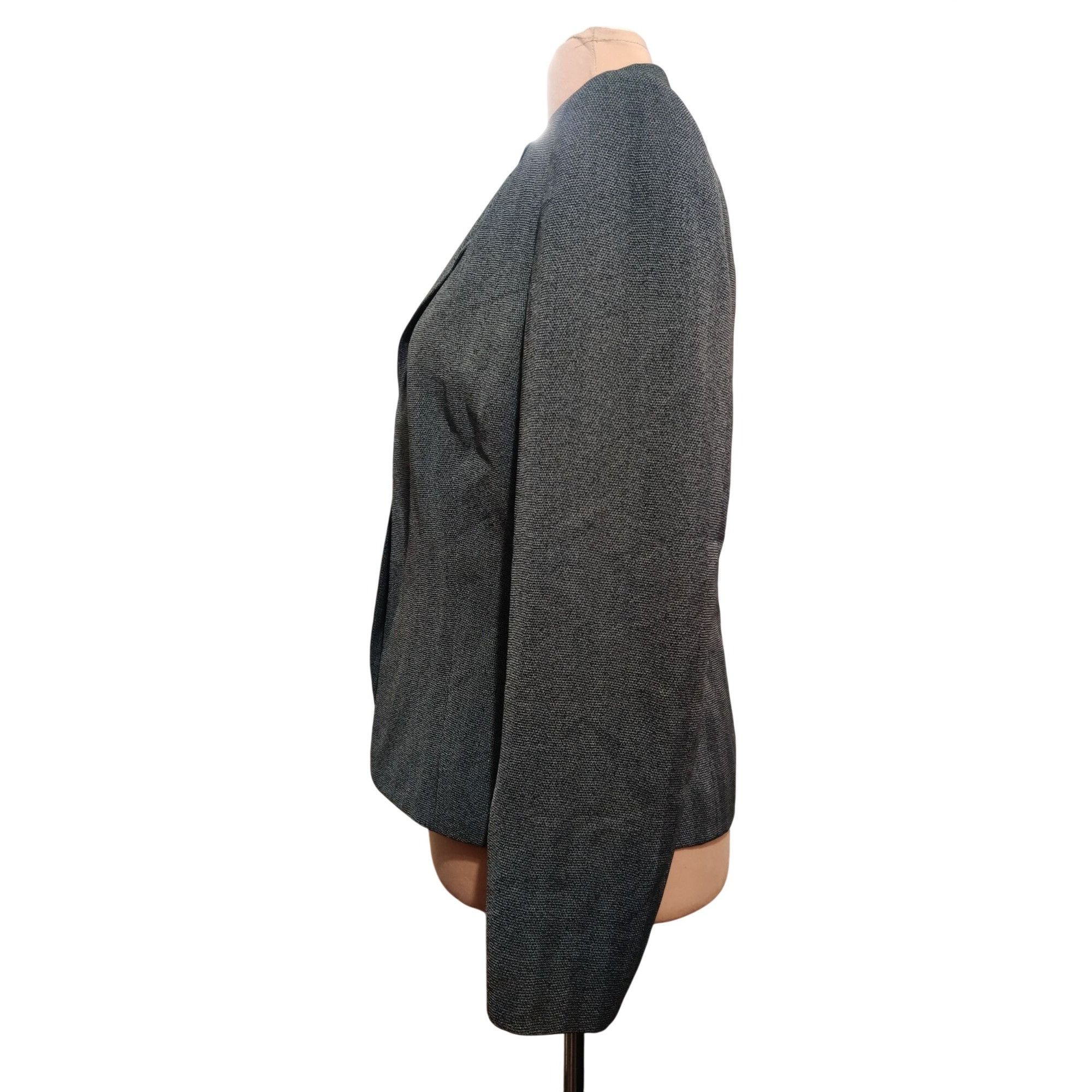Other Le Suit Blazer Size 10 Gray Open Front Career Jacket Minimal Size L / US 10 / IT 46 - 9 Thumbnail