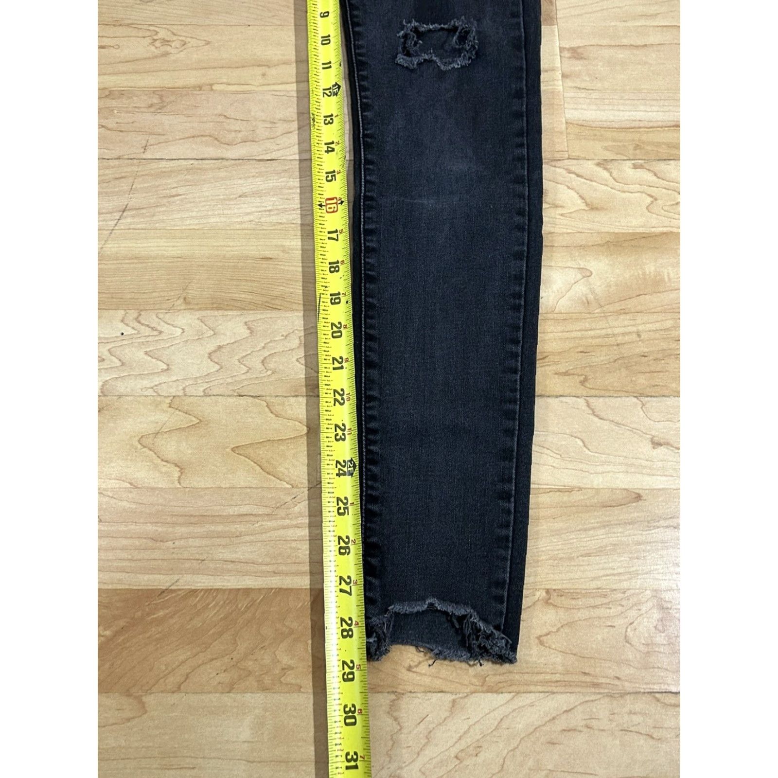 Levi's Levi's 720 Skinny Jeans Womens Black Denim Wash 26 Regular High Rise Pockets Denim Zip Cotton Blend Jeans Women Size 26" / US 2 / IT 38 - 3 Thumbnail