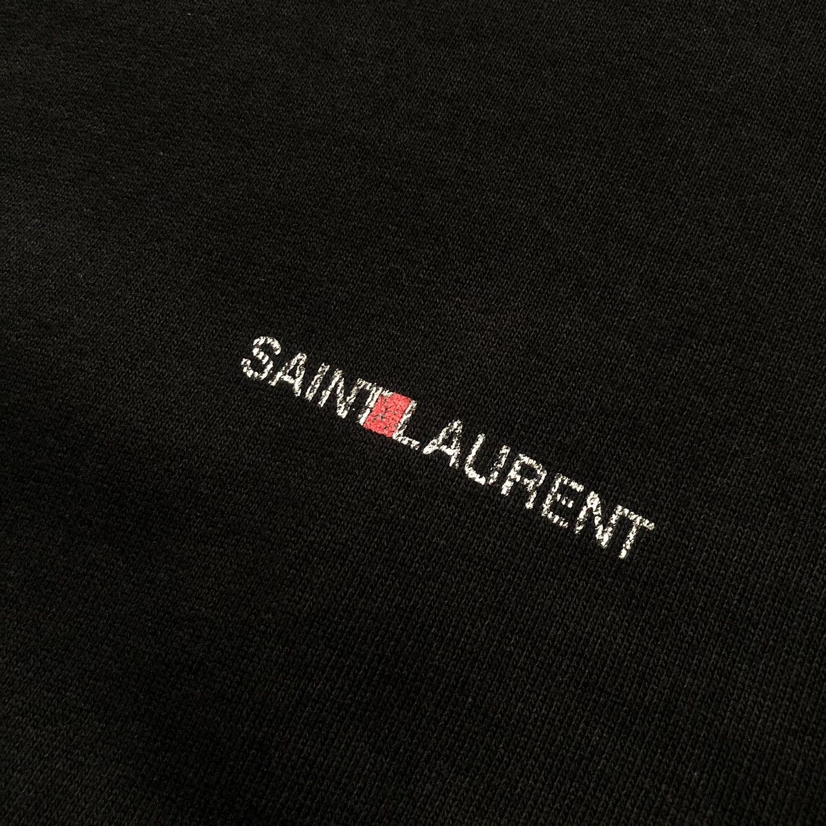Saint Laurent Paris Saint Laurent Cropped Short Sleeve Logo Sweatshirt Size M / US 6-8 / IT 42-44 - 2 Thumbnail