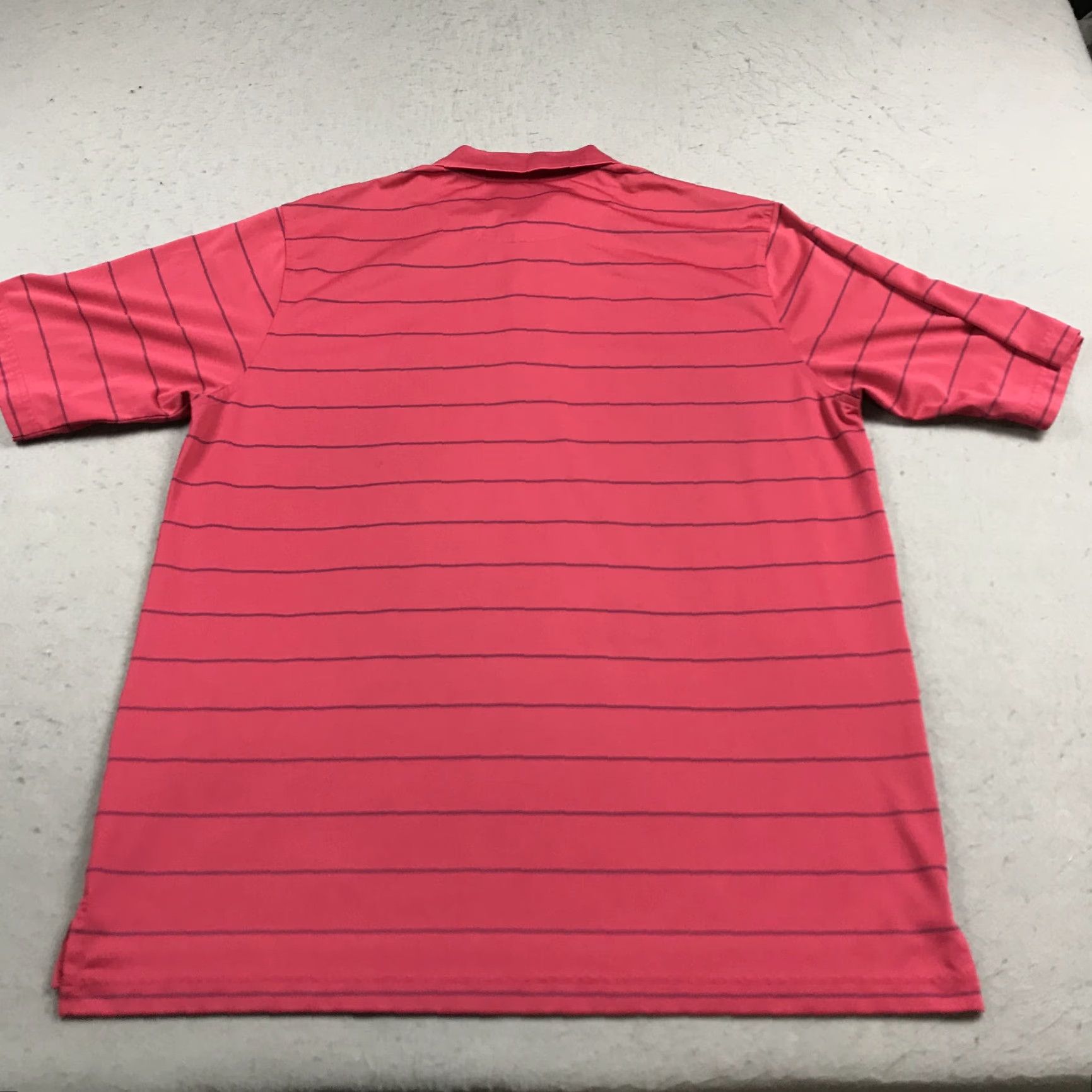 Vintage Donald Ross Polo Shirt Mens M Pink Striped Button Collar Short Sleeve Golf Shirt Size US M / EU 48-50 / 2 - 7 Thumbnail