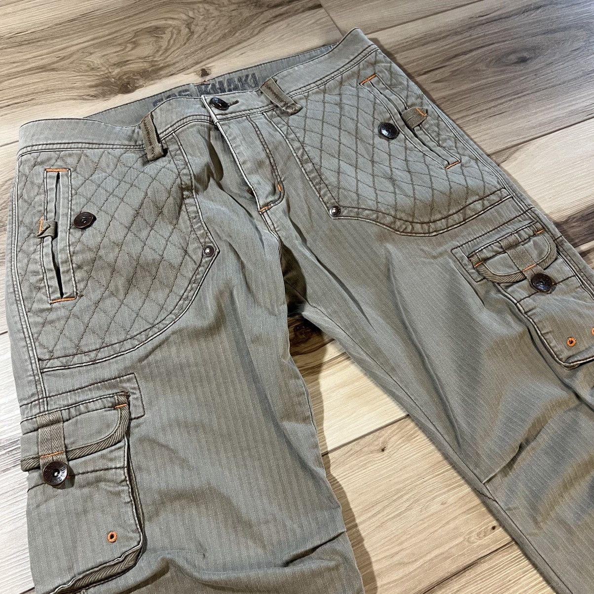 Edwin × Japanese Brand Edwin 505 Khaki Herringbone Cargo Pants Size US 32 / EU 48 - 2 Thumbnail