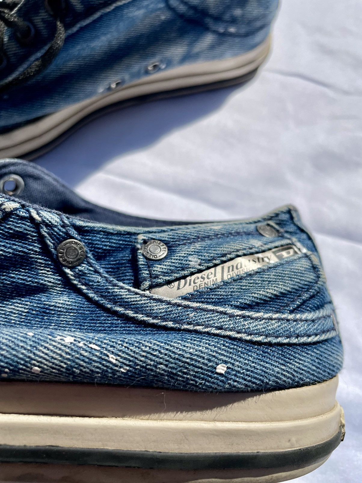 Diesel × Seditionaries × Vintage Diesel Denim Sneakers Size US 10 / EU 43 - 4 Thumbnail