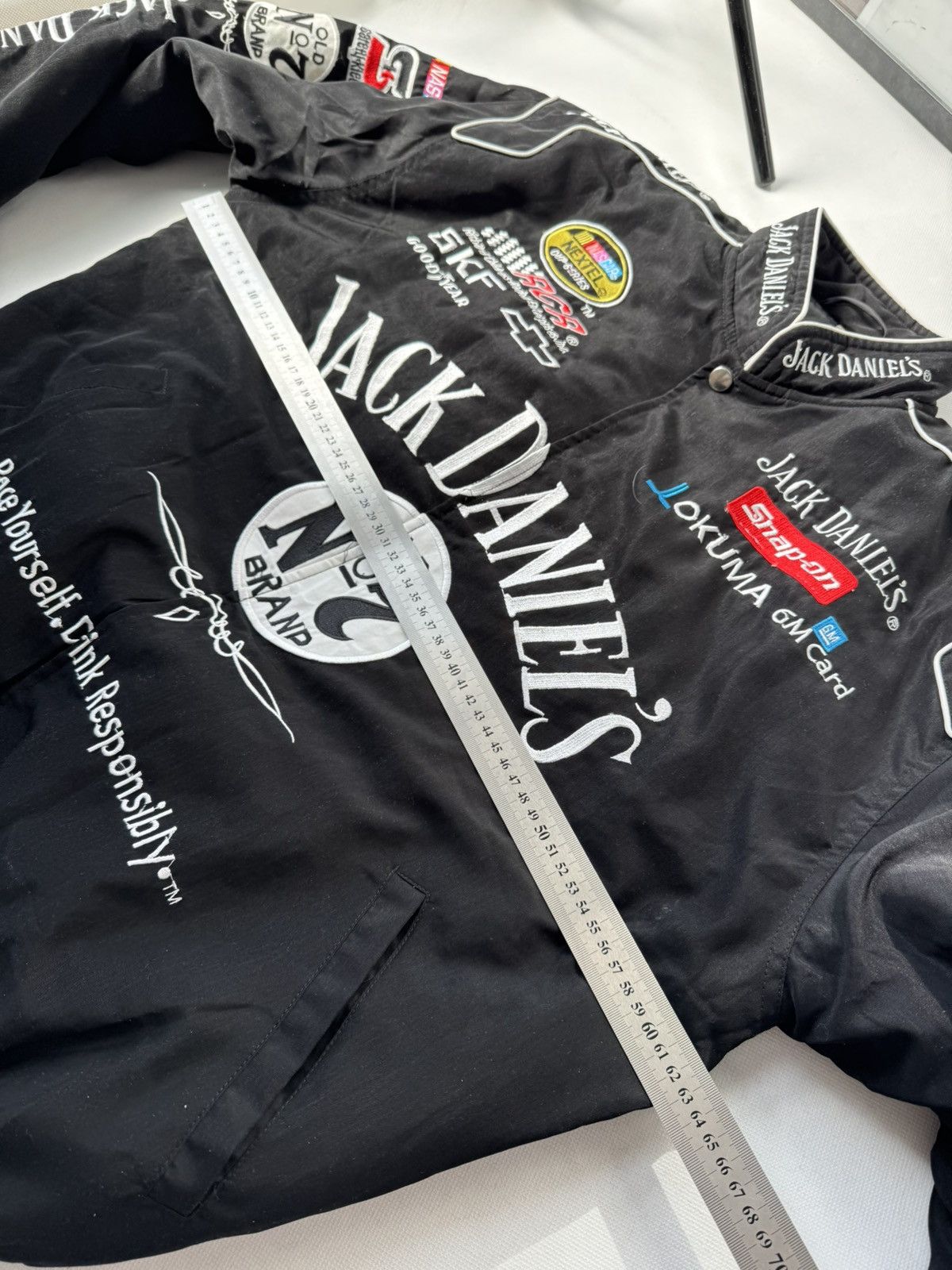 Vintage Jack Daniels VINTAGE RACING JACKET CHEVROLET BOMBER NASCAR Size US L / EU 52-54 / 3 - 16 Thumbnail