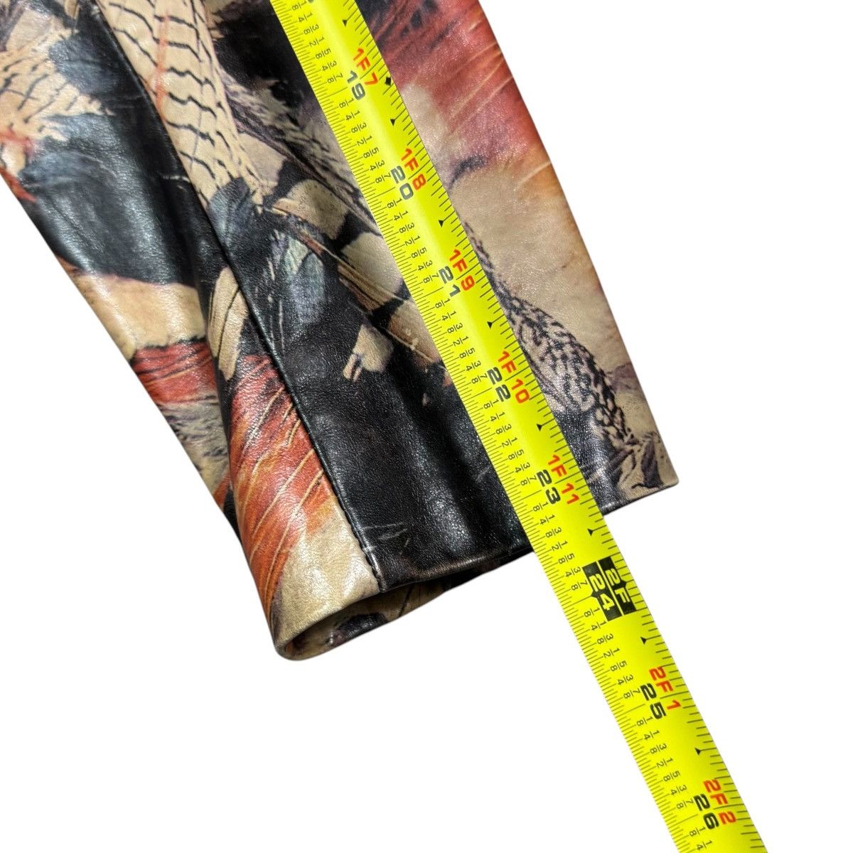 Other Mira Flores Feather Multicolor Leather Jacket Women's Small Size S / US 4 / IT 40 - 10 Thumbnail