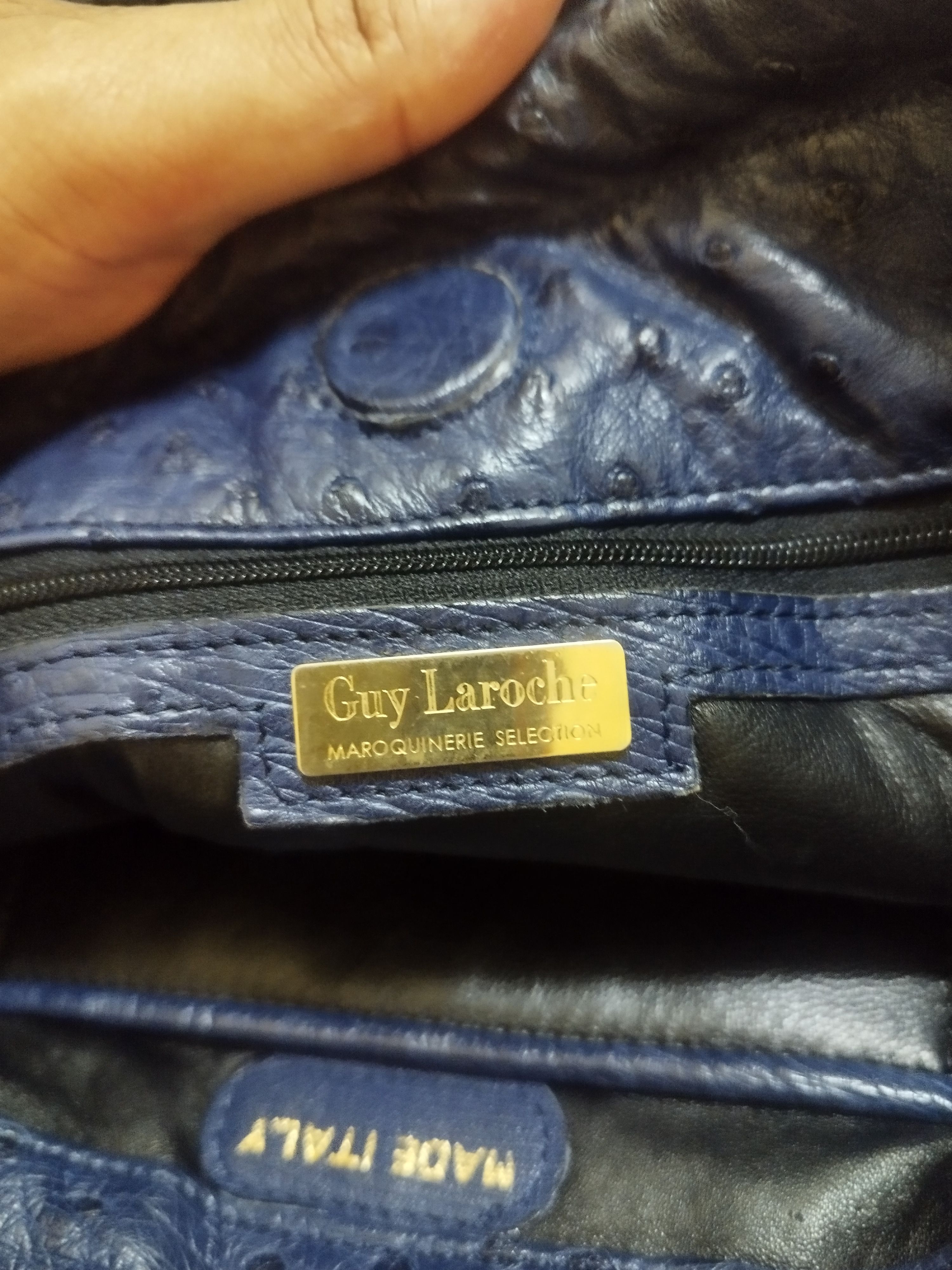 Guy Laroche Guy Laroche Made In Italy Orchids Leather Bag Size ONE SIZE - 6 Thumbnail