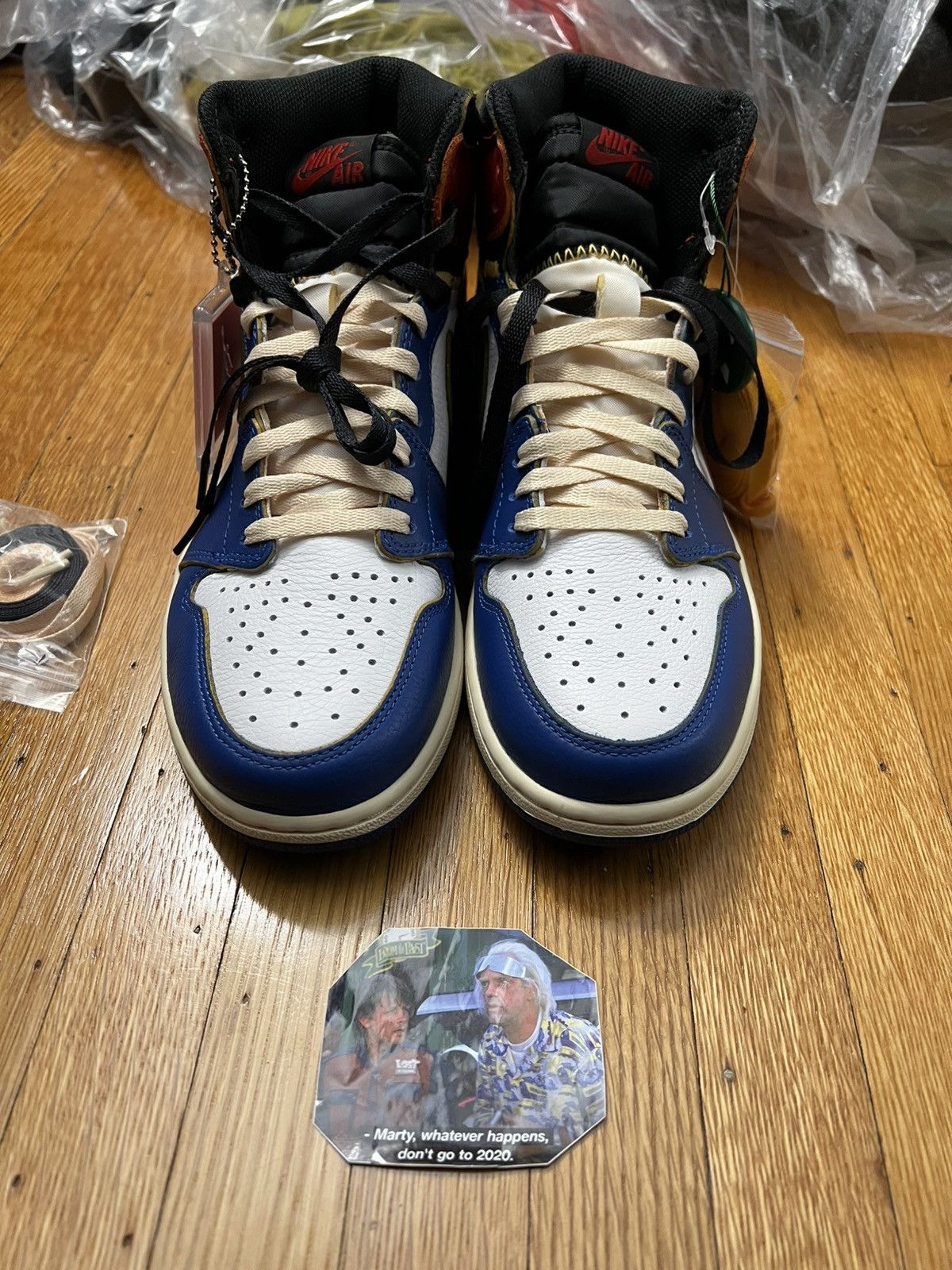 Jordan Brand × Union LA Jordan 1 Retro High Union Los Angeles Storm Blue Size US 9.5 / EU 42-43 - 6 Thumbnail