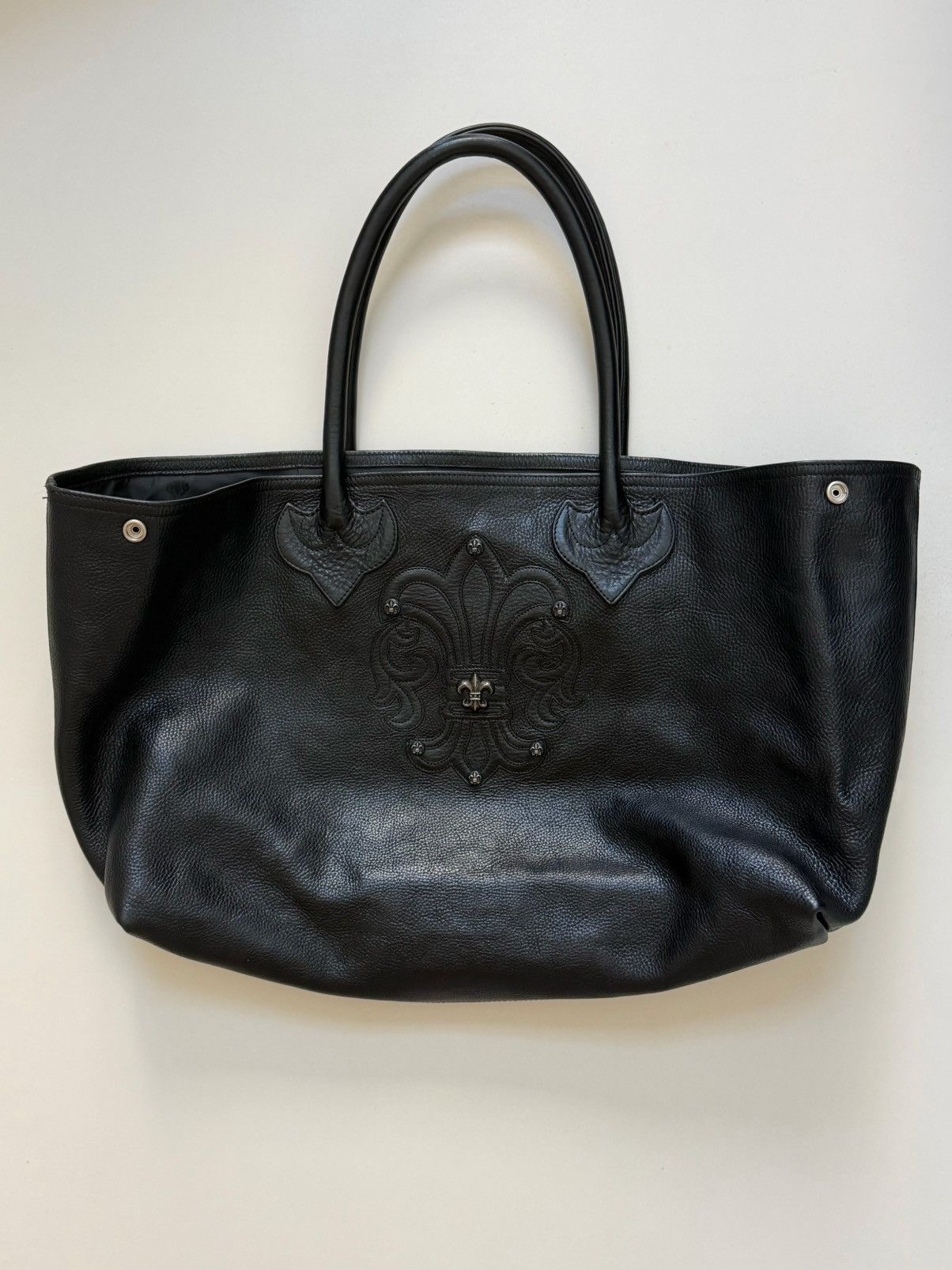 Chrome Hearts Chrome Hearts Black Fleur Patch Tote Bag Size ONE SIZE - 2 Thumbnail