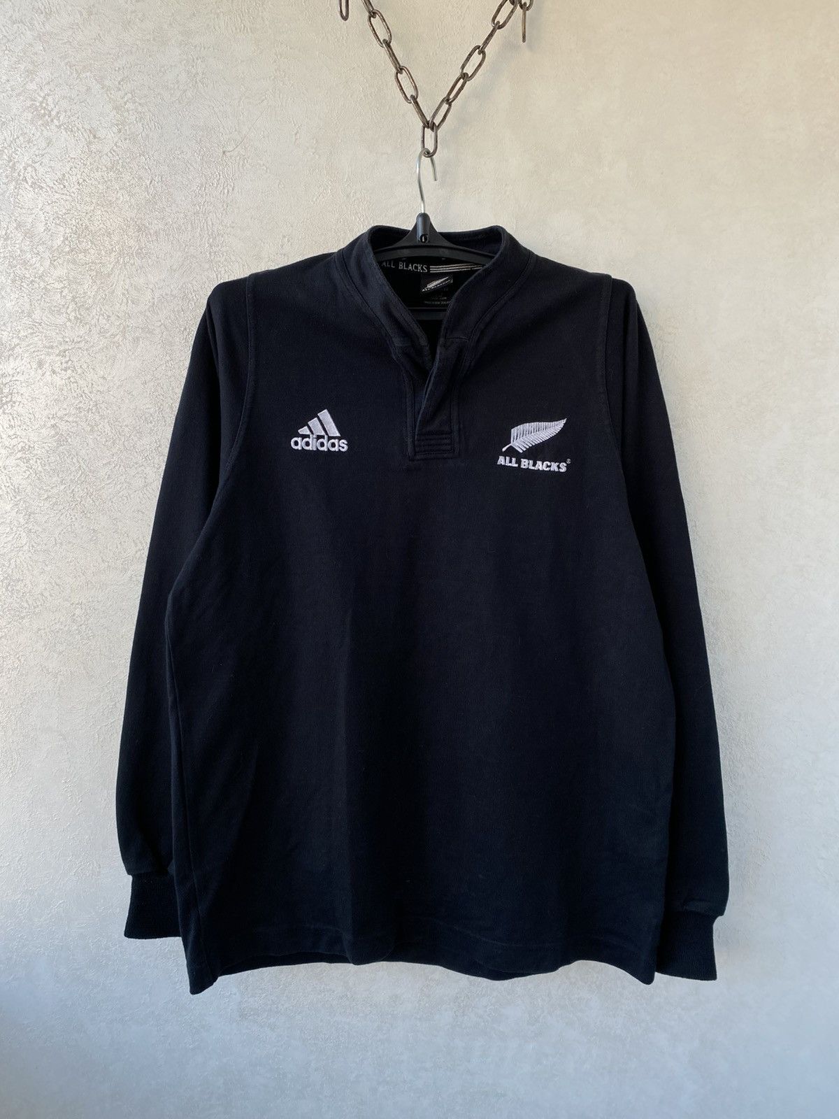 Adidas Jersey Vintage Vintage Adidas All Blacks New Zealand Rugby Longsleeve Shirt Grailed