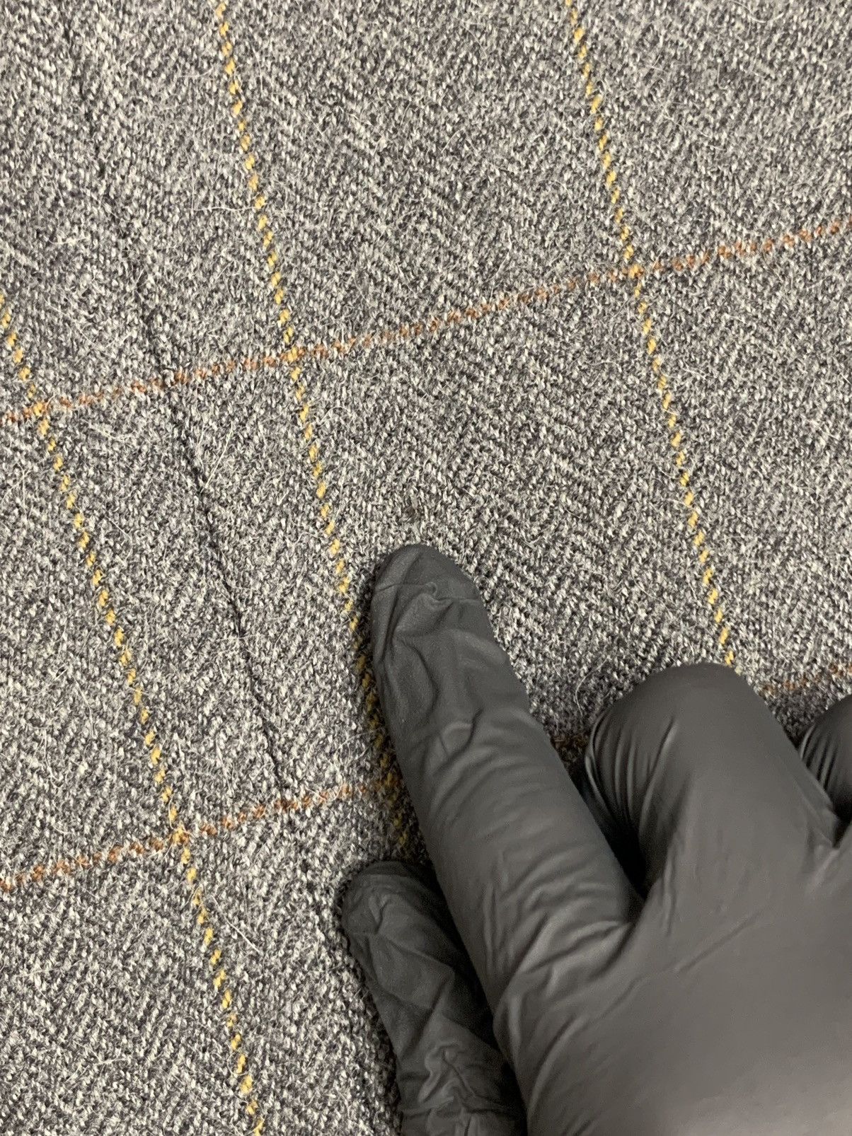 Burberry Vintage Burberrys’ Alpaca & New Wool Herringbone Blazer Grey Size 46S - 11 Thumbnail