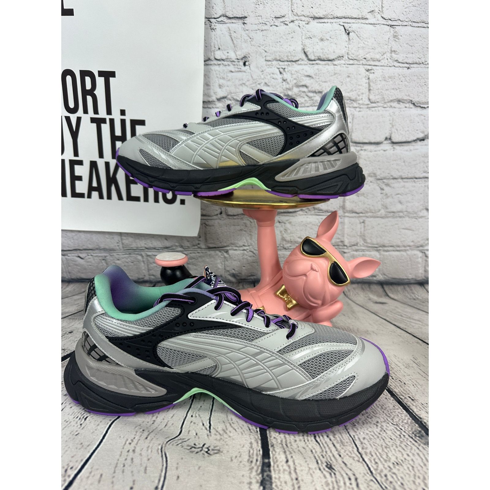Reebok Reebok Velophasis Sprint2K Running Shoes Men 9.5 Stormy Gray Size US 9.5 / EU 42-43 - 6 Thumbnail