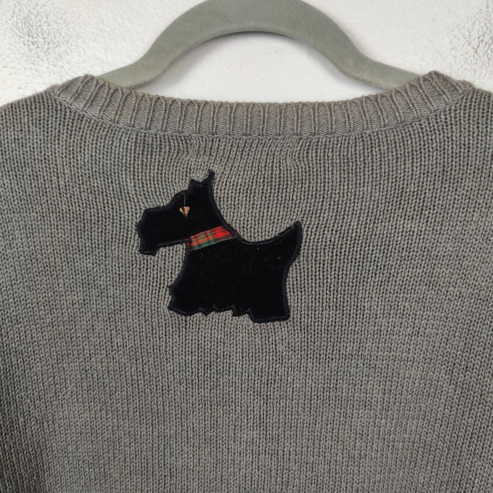 Other Vintage All Points Scottish Terrier Cardigan Sweater Large Size L / US 10 / IT 46 - 3 Thumbnail