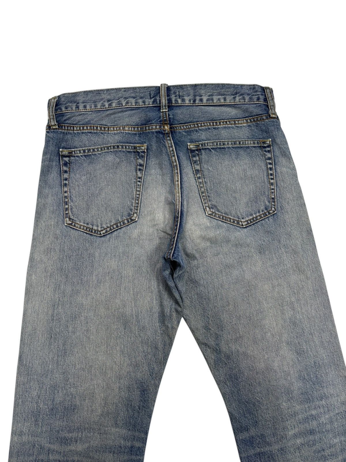 Undercover × Uniqlo Uniqlo Selvedge Japan Blue Wash Distressed Denim Jeans Size US 34 / EU 50 - 6 Thumbnail