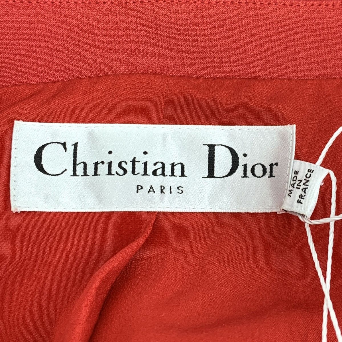 Dior Dior Red Wool V-neck Double-breasted Sleeveless Dress K26WX Size XS / US 0-2 / IT 36-38 - 5 Thumbnail