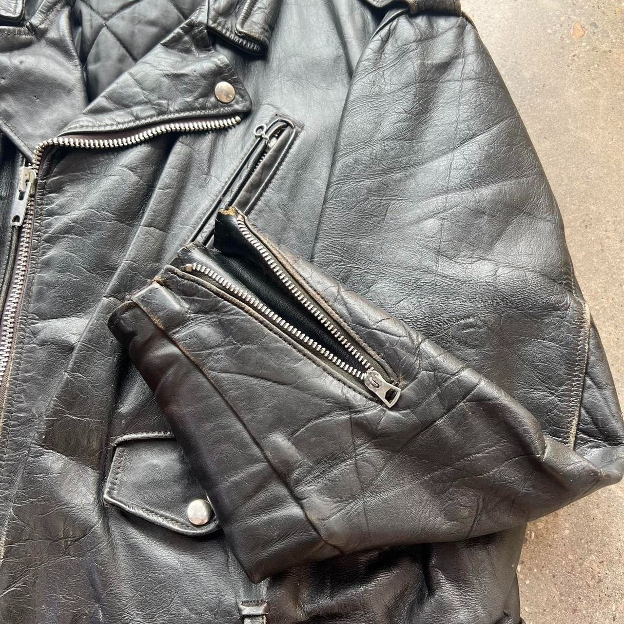 Harley Davidson × Vintage Vintage 60s Perfecto Schott Leather Motorcycle Riding Jacket Size US L / EU 52-54 / 3 - 7 Thumbnail