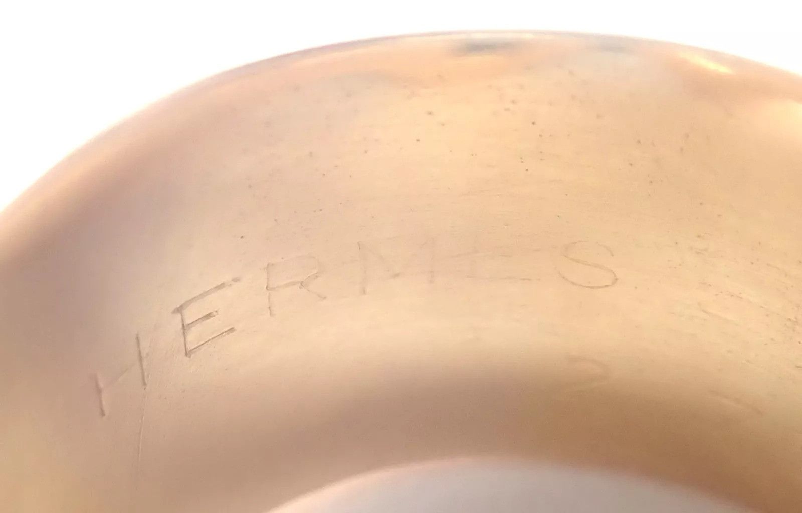 Hermes Hermes 18k Yellow Gold Diamond Horse bit Wide Band Ring Size ONE SIZE - 12 Thumbnail
