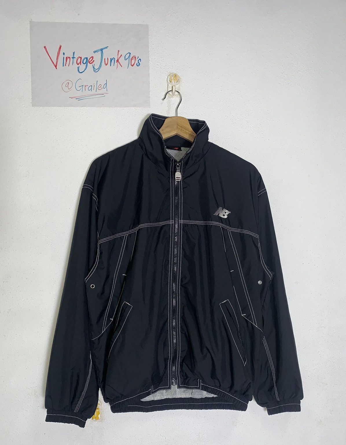 Vintage Vintage Windbreaker New Balance Size US M / EU 48-50 / 2 - 1 Thumbnail