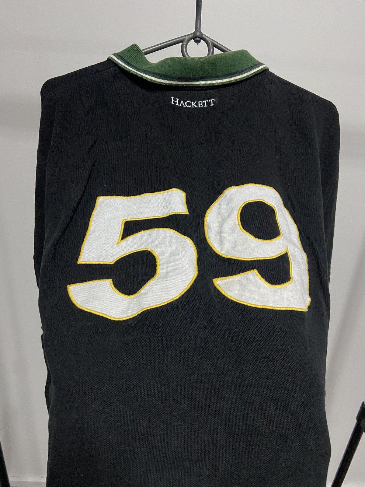 Hackett × Vintage Aston Martin Hackett 59 t shirt polo racing big logo vintage Size US XXL / EU 58 / 5 - 11 Thumbnail
