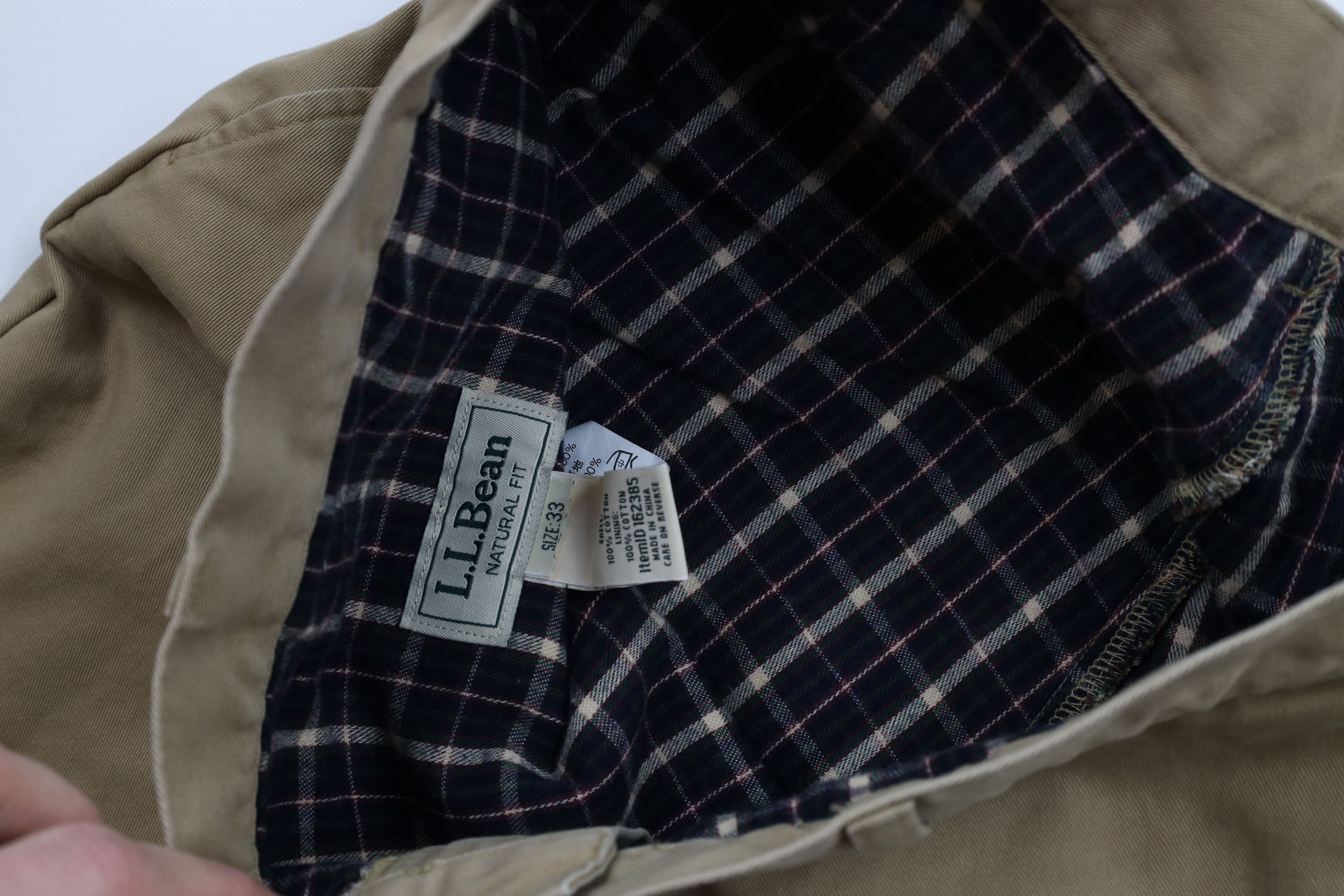 L.L. Bean × Vintage Vintage LL Bean Straight Leg Chino Pants Trousers Beige Size US 33 - 8 Thumbnail
