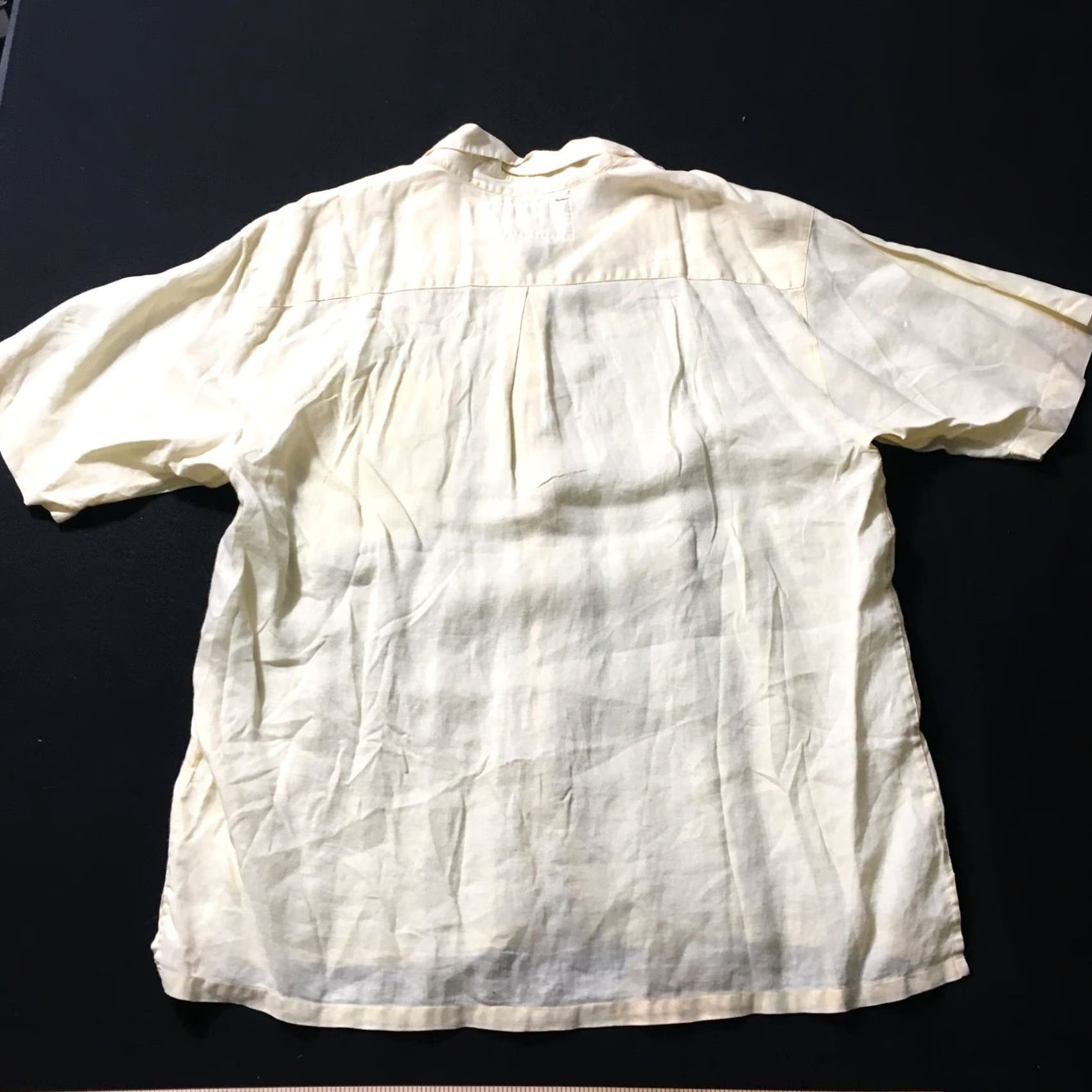 Vintage CLASSIC Rugged Outdoor Wear Cotton Button-Up Shirt Mens XL Yellow Beige Pocket Short Sleeve Size US XL / EU 56 / 4 - 6 Thumbnail