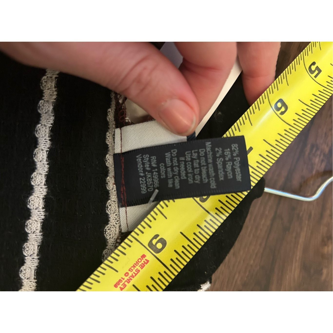 Other Day Trip (Buckle) Black White Stripe Cardigan Duster, Size X Size XL / US 12-14 / IT 48-50 - 5 Thumbnail