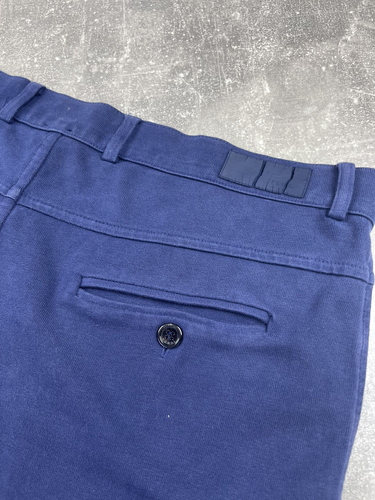Fendi × Vintage Fendi Old Money Core Luxury Chino Cotton Shorts Blue Size US 32 / EU 48 - 6 Thumbnail