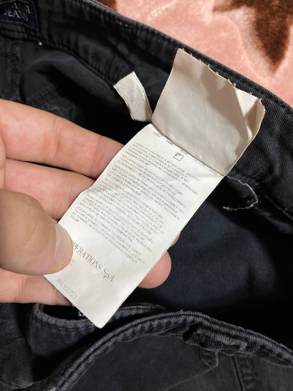 Armani × Vintage Vintage Armani Pocket Logo Baggy Jeans Y2K 32 Size US 30 / EU 46 - 4 Thumbnail