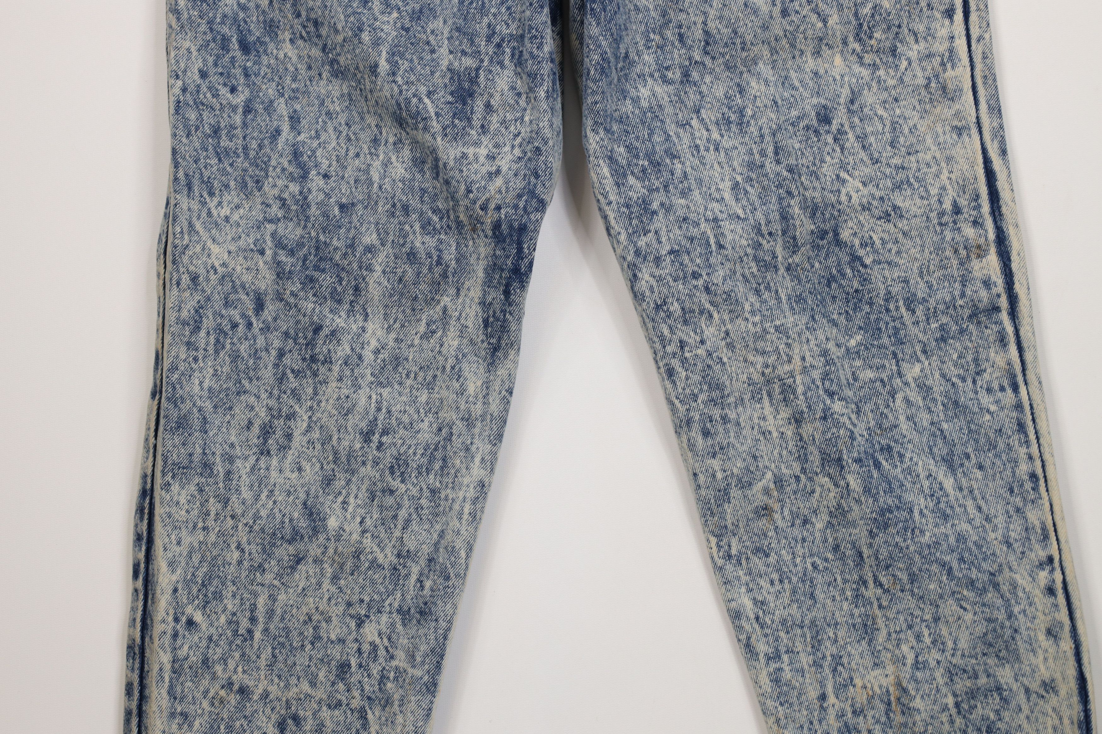 Vintage Deadstock Vintage 80s 90s Streetwear Tie Tapered Leg Jeans Size 34" / US 12 / IT 48 - 3 Thumbnail