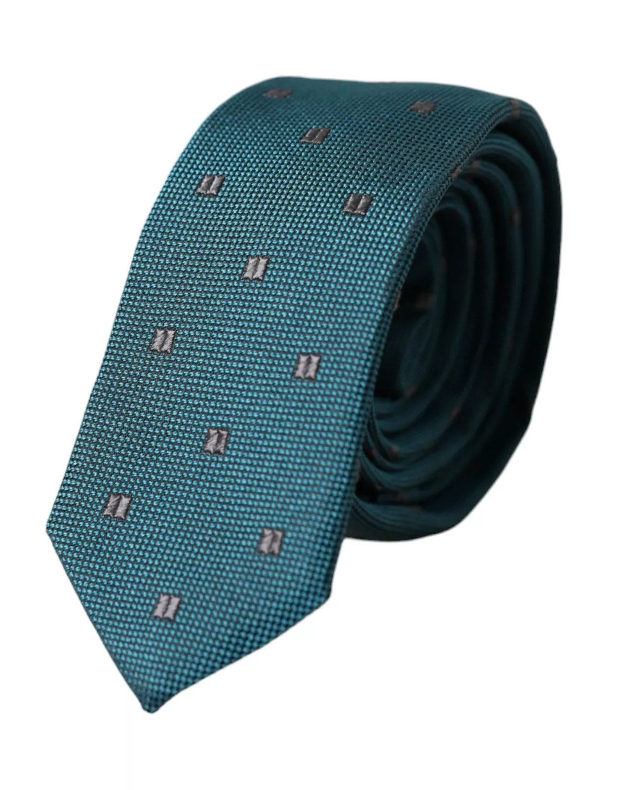 Green Patterned Silk Adjustable Men Men's Tie