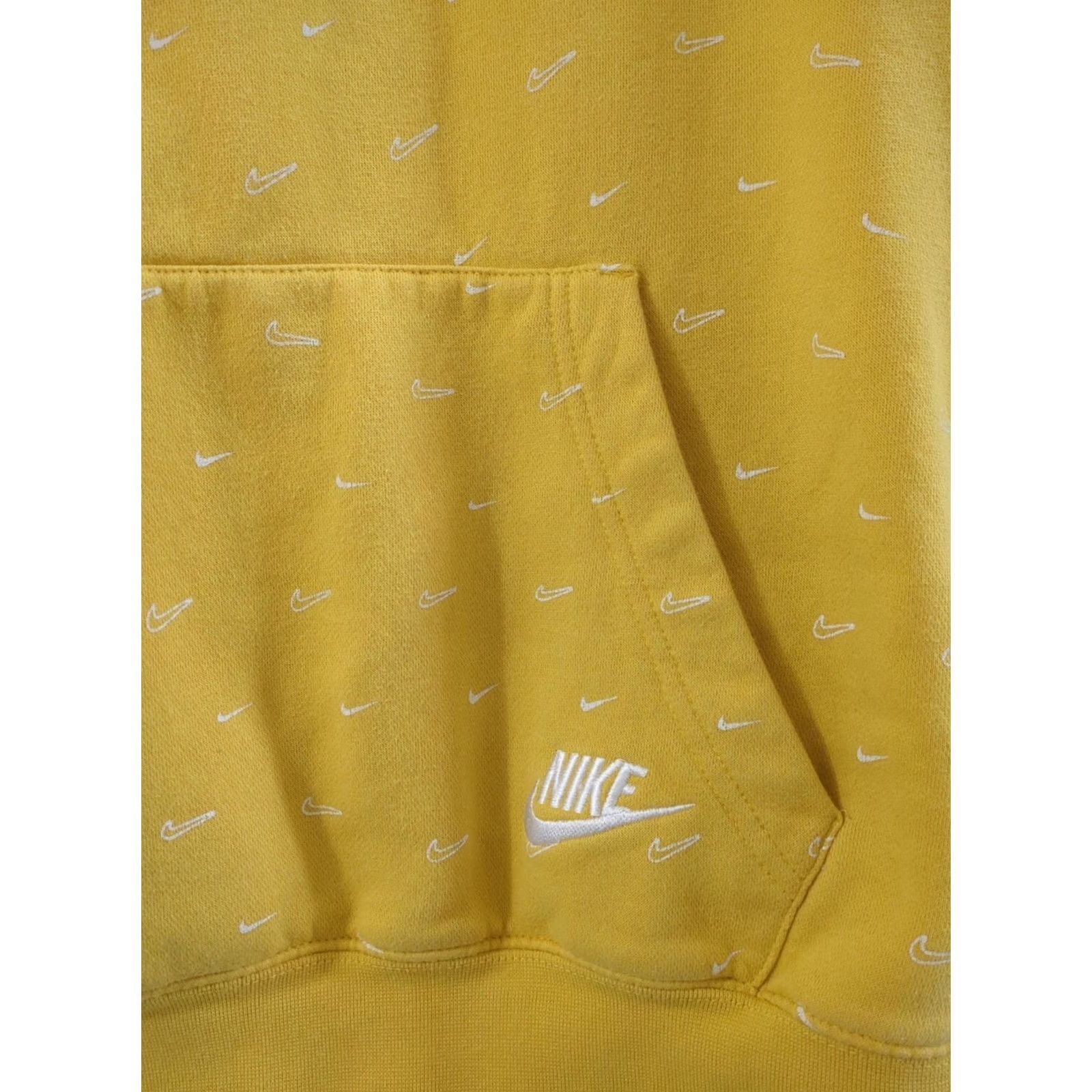 Nike NIKE Sweatshirt Large Embroidered Sign Yellow Hoodie Nike Sportswear Unisex Adults" Size US L / EU 52-54 / 3 - 2 Thumbnail