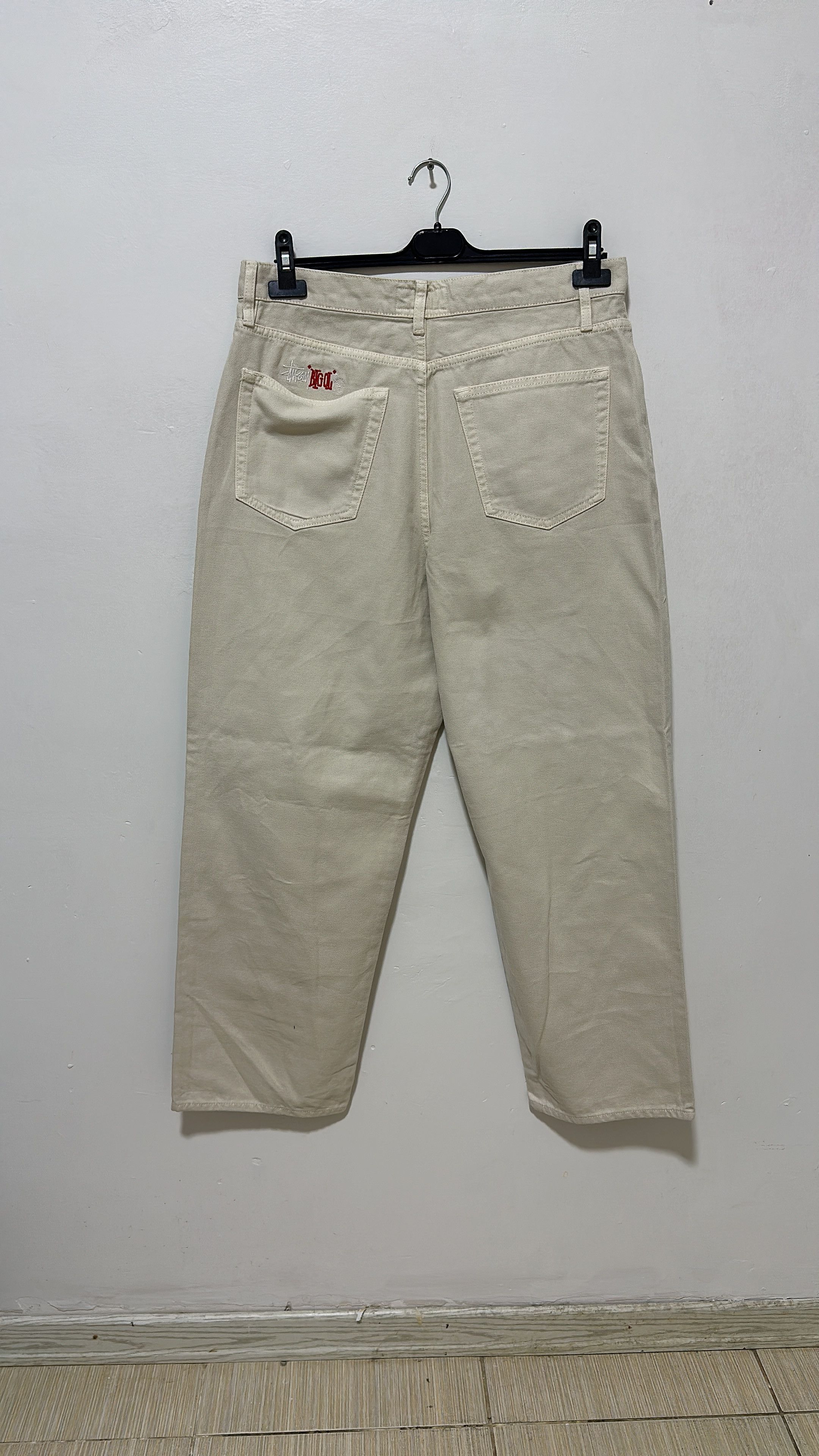 Stussy × Vintage Stüssy Big Ol Jean White Size 32 | Grailed