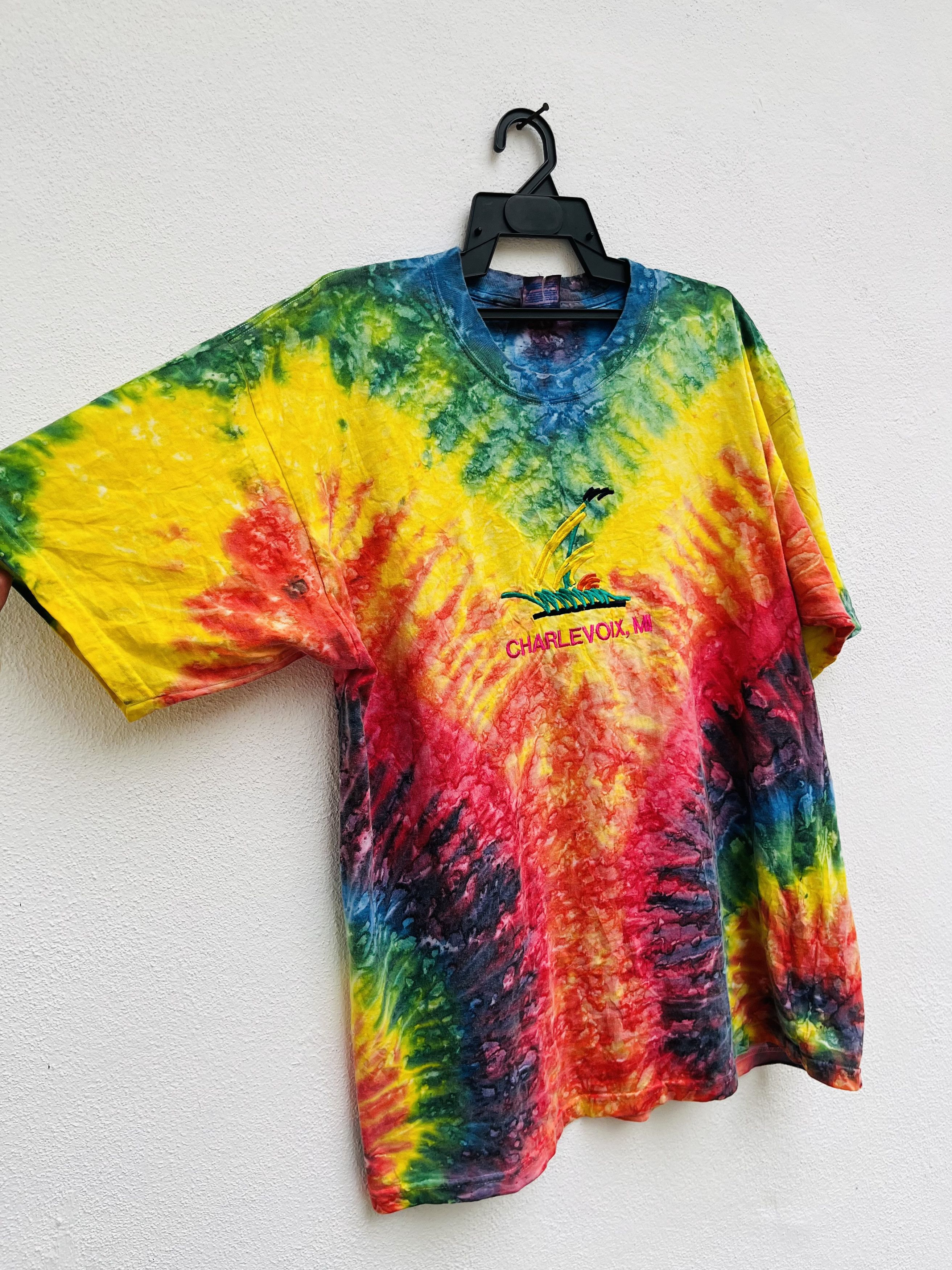 Japanese Brand × Vintage Vintage Tie Die Streetwear Fashion Style Size US XL / EU 56 / 4 - 4 Thumbnail