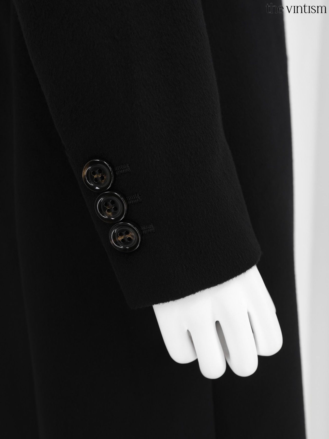 Sportmax Sportmax by Max Mara Black Virgin Wool Double-Breasted Coat Size M / US 6-8 / IT 42-44 - 6 Thumbnail