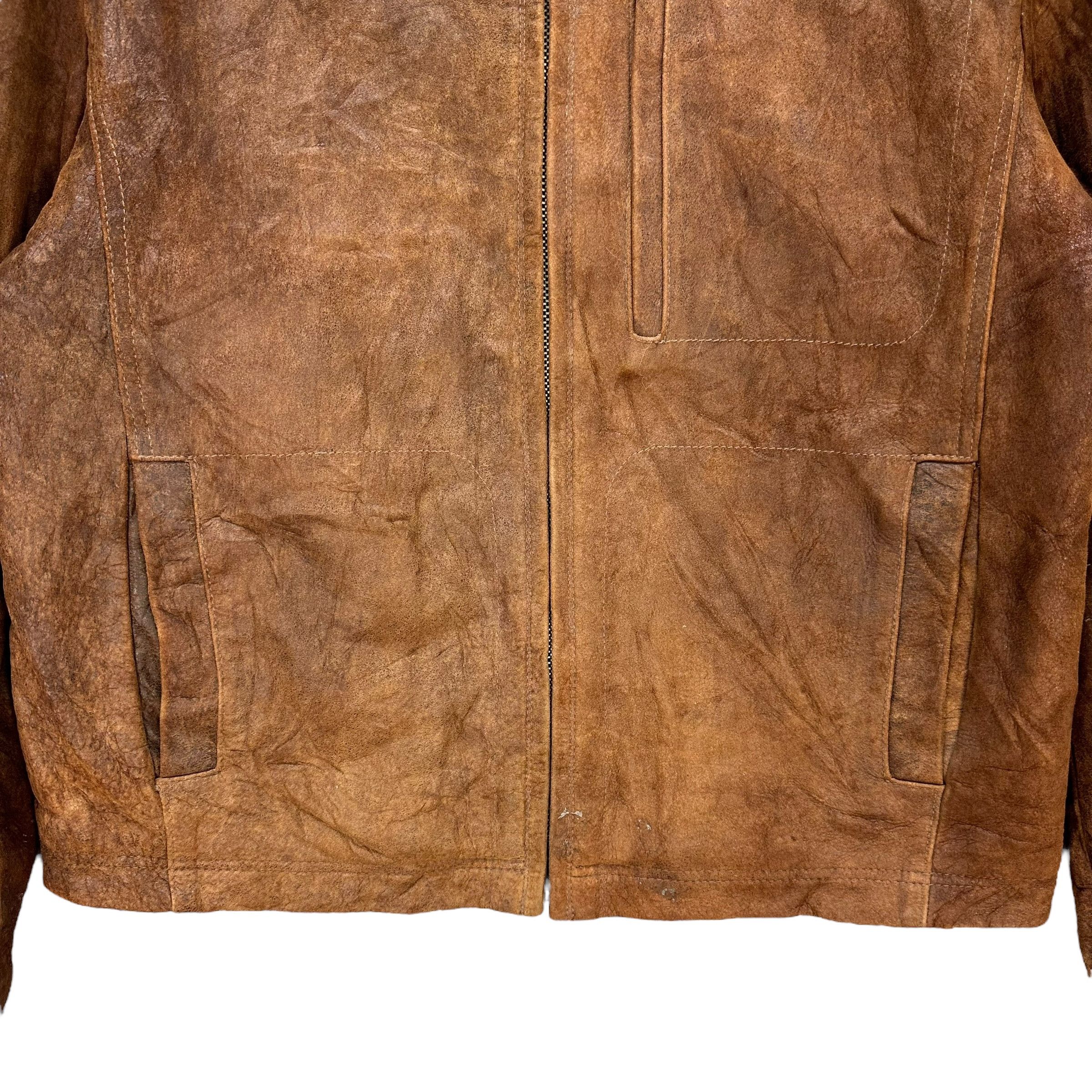 Japanese Brand BERNARDO Lamb Leather Motorcycle Jacket #A47-1088 Size US M / EU 48-50 / 2 - 3 Thumbnail