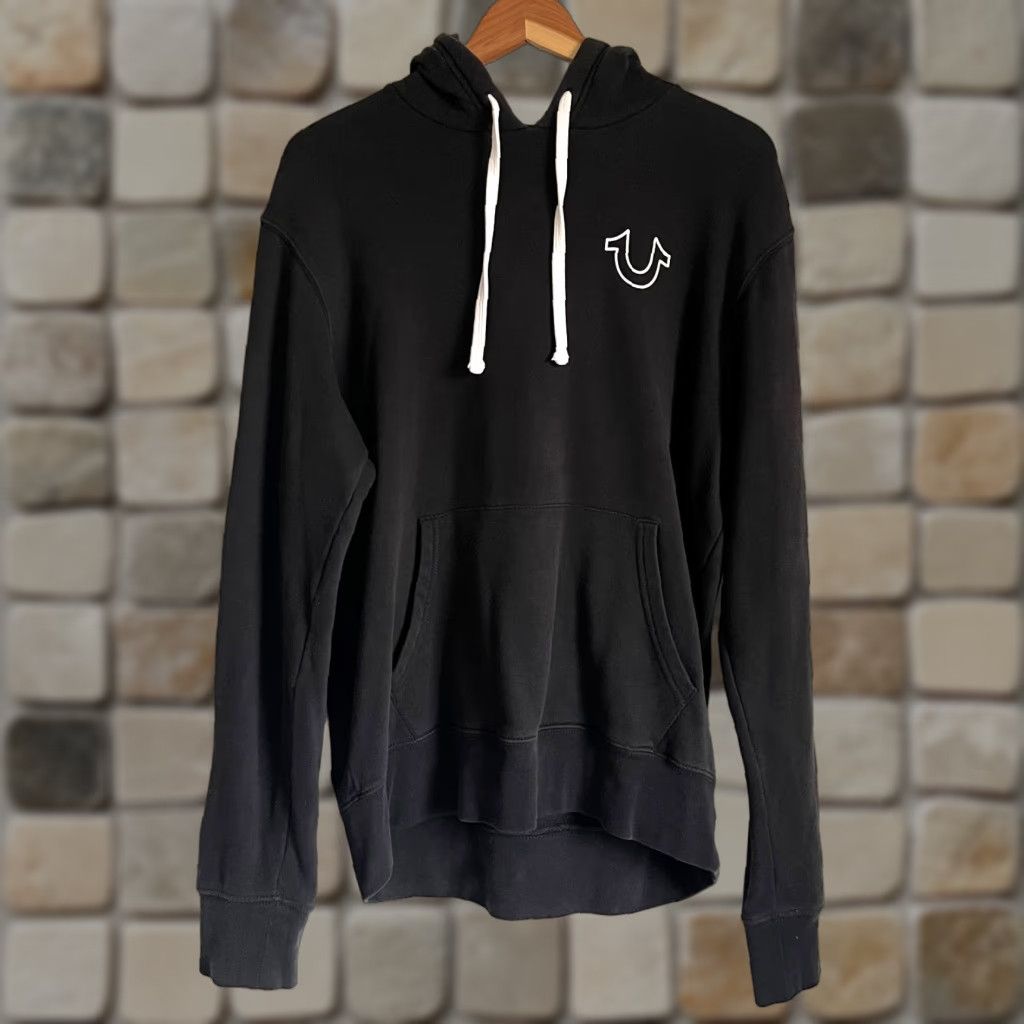 True Religion True Religion Hoodie Mens Pullover Black M Sweatshirt Hooded Pockets Long Sleeve Cotton Polyester Fleece Regular Genders Mens Size US M / EU 48-50 / 2 - 1 Thumbnail