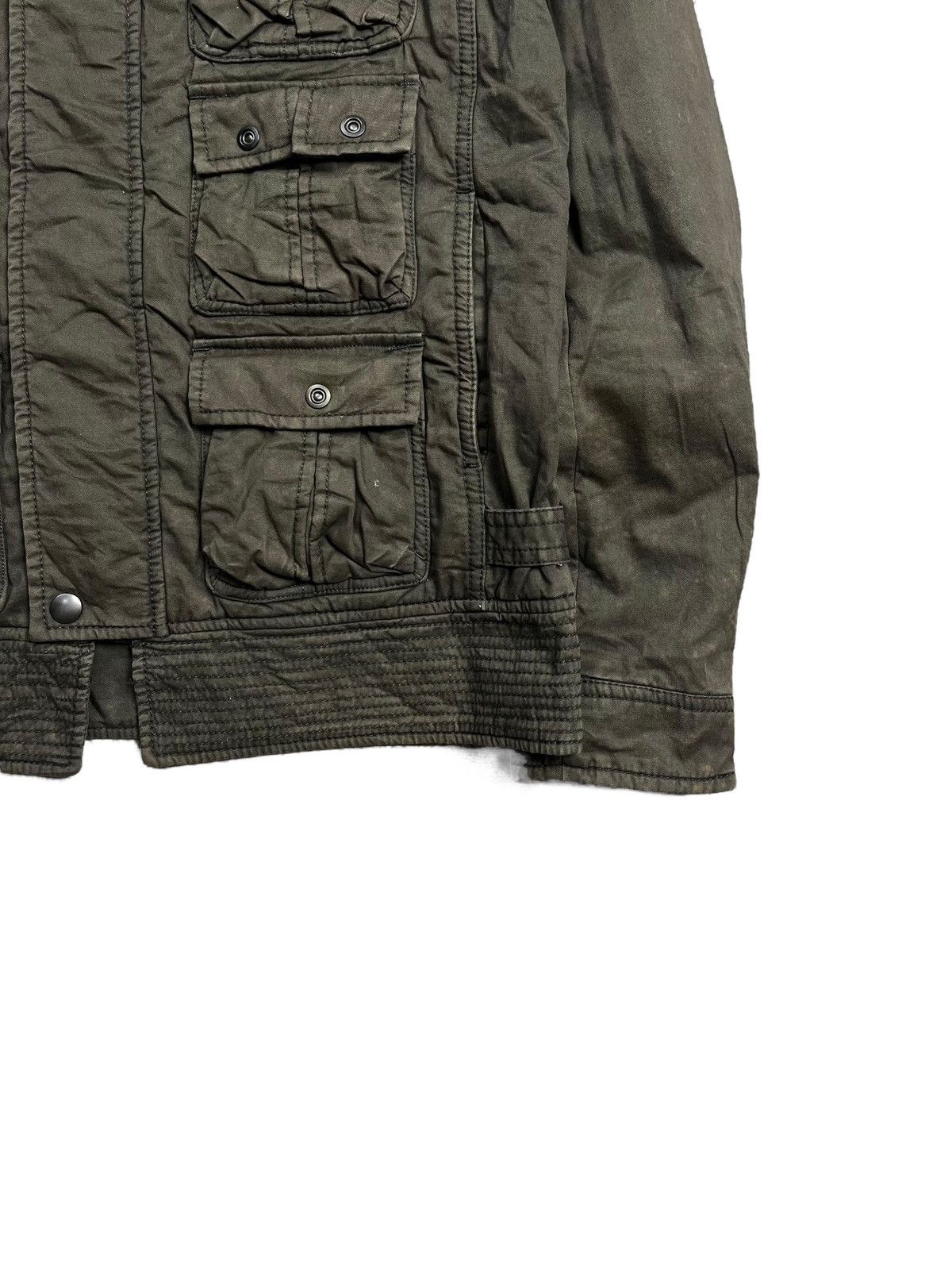 BUFFALO BOBS 2000s Edge Rupert = Raccoon Fur Hoodie Cargo Jacket Size US M / EU 48-50 / 2 - 7 Thumbnail