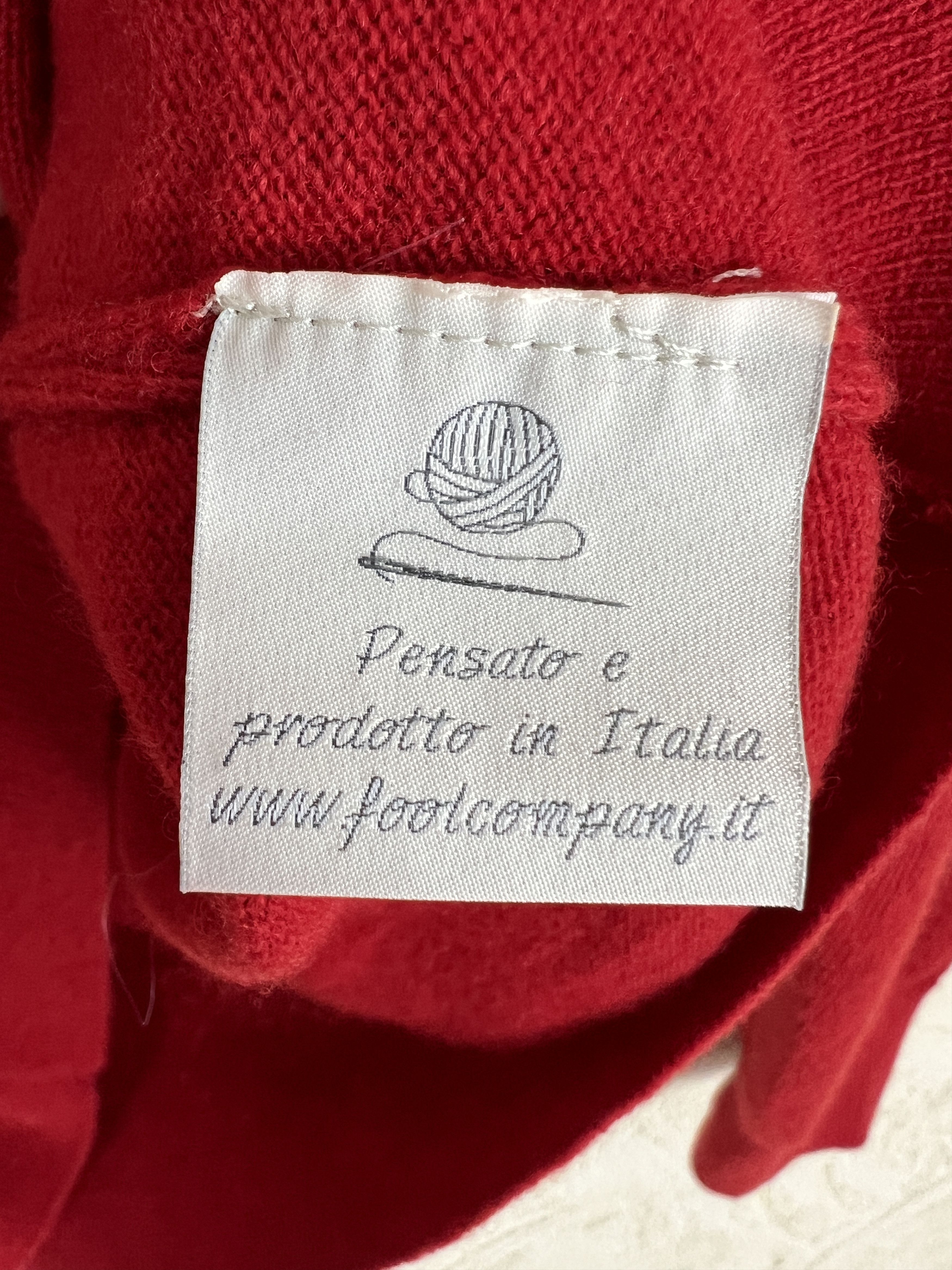 Other H9 53 100% Lana Merino Wool Red Sweater Made in Italy Size US M / EU 48-50 / 2 - 4 Thumbnail