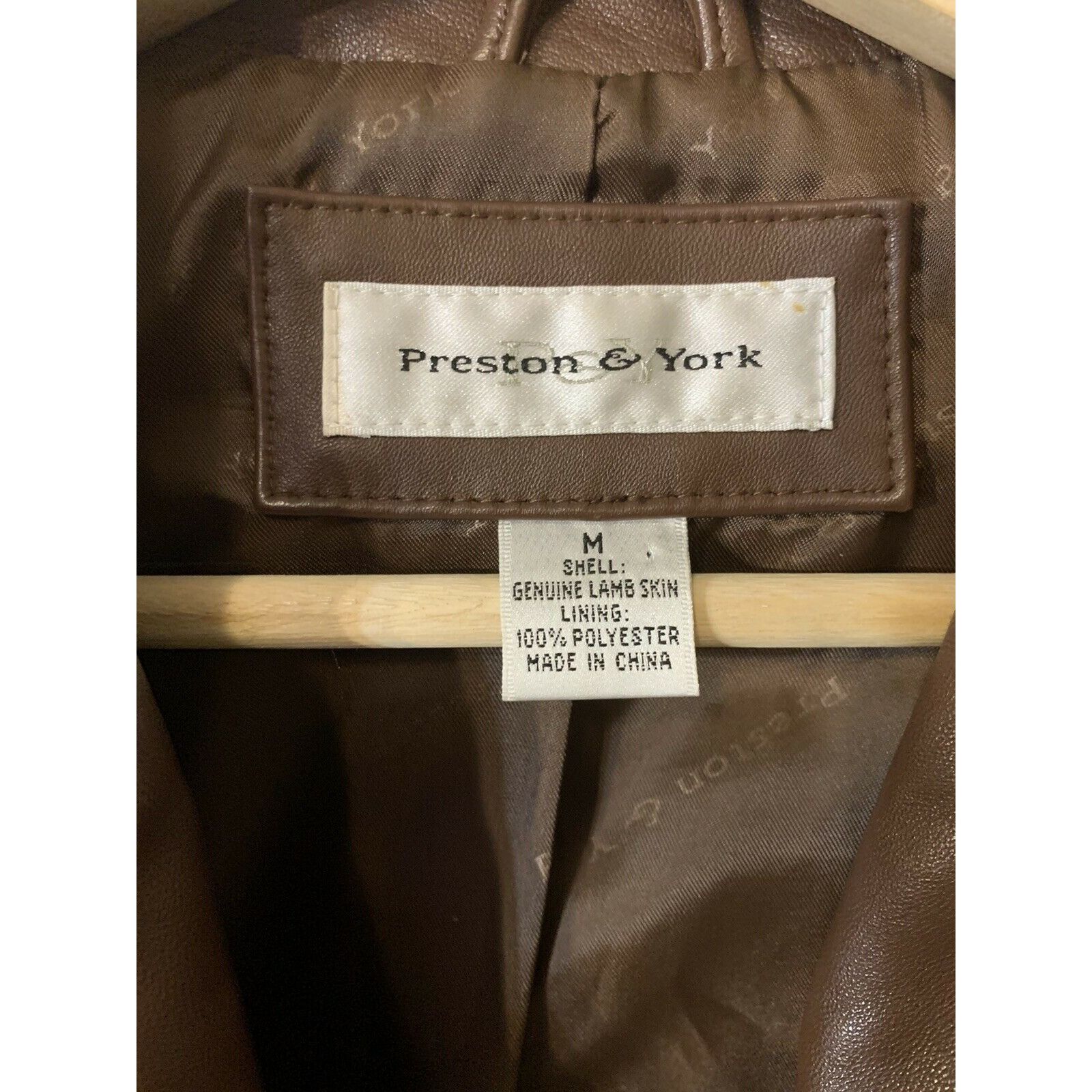Preston & York Preston and York Brown Lambskin Leather Jacket Size M Coat Size US M / EU 48-50 / 2 - 2 Thumbnail