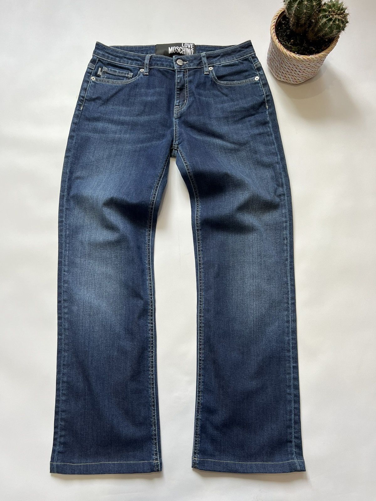 Love Moschino Love Moschino Blue Pants Denim Jeans Womens Size 31" - 6 Thumbnail