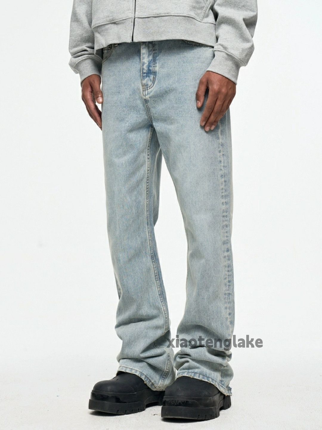 Jean × Vintage washed faded cleanfit yuppie y2k bootcut flared jeans Size US 28 / EU 44 - 6 Thumbnail