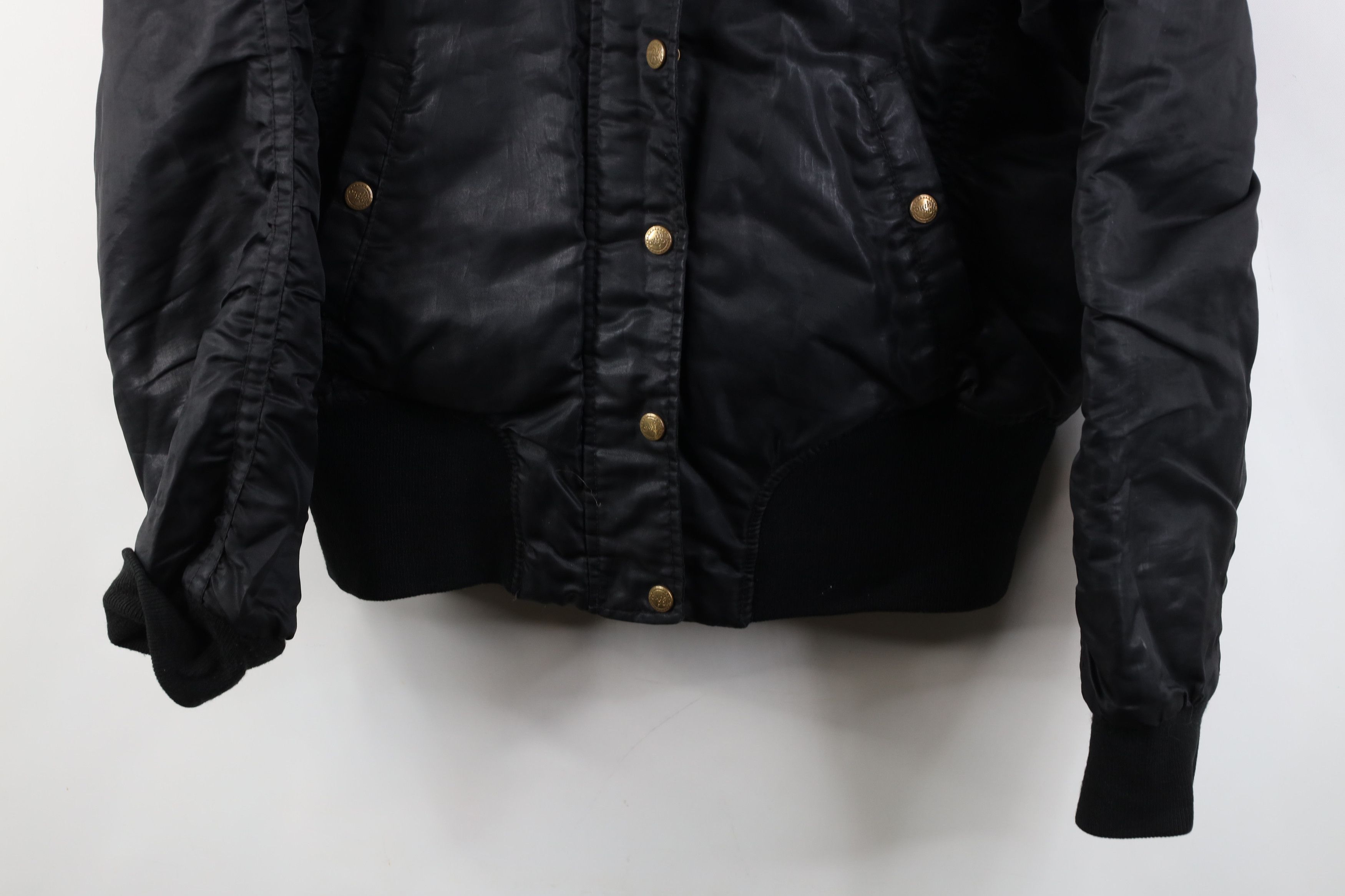 Southpole Vintage 90s Y2K Southpole Caped Hood Babydoll Jacket Black Size XL / US 12-14 / IT 48-50 - 3 Thumbnail
