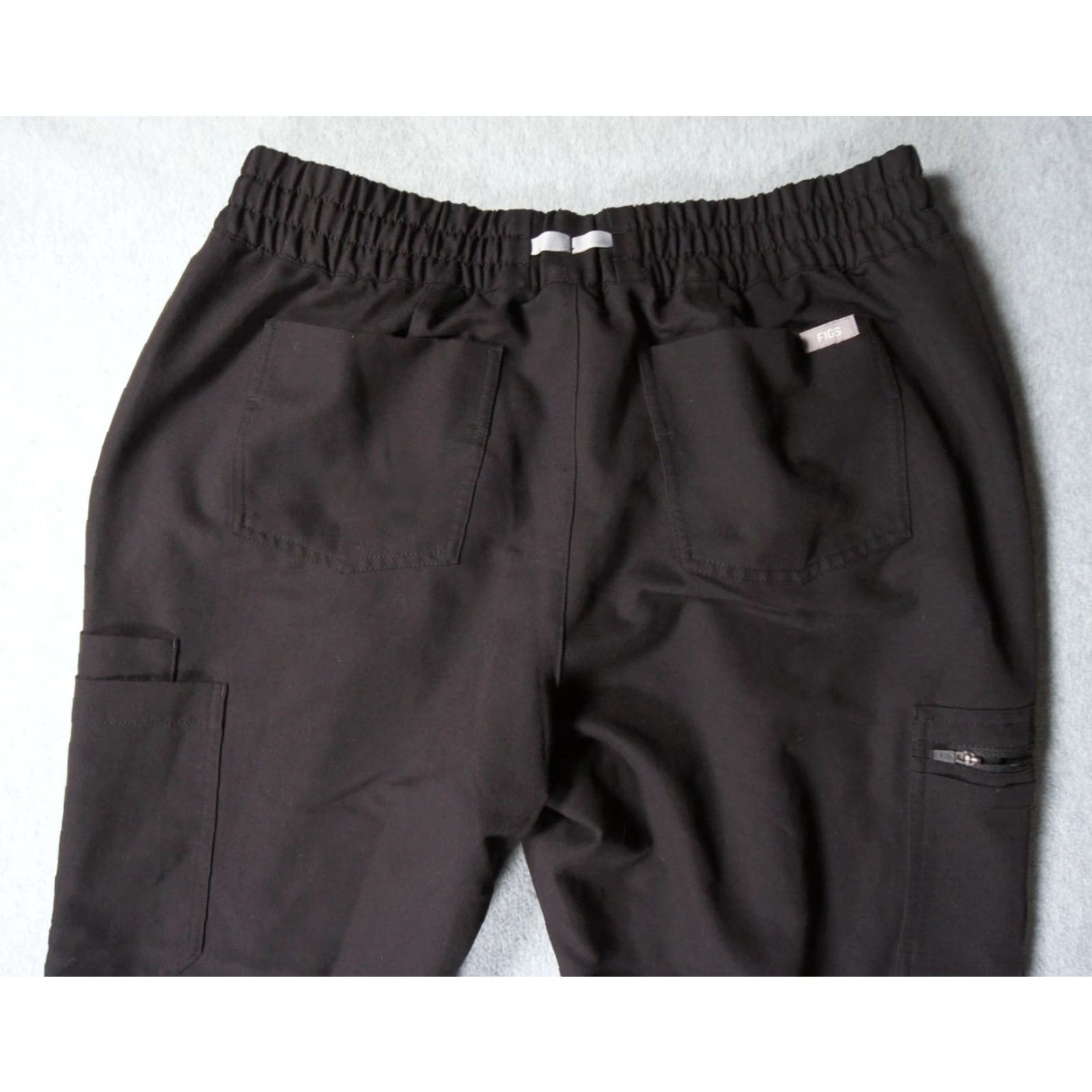 Vintage FIGS Pants Mens Large Black Cargo Scrub Technical Nurse Workwear Stretch Adult Size US 33 - 6 Thumbnail